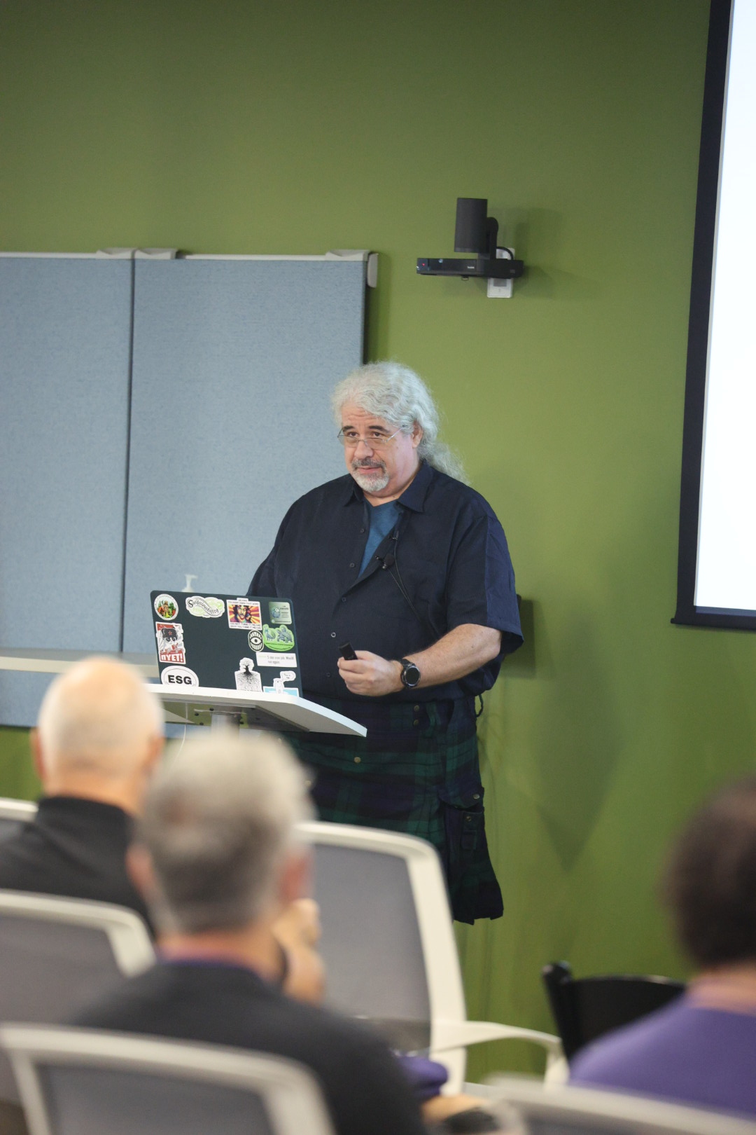 Matt "Kelly" Williams speaking at the 2025 Carolina Code Conference