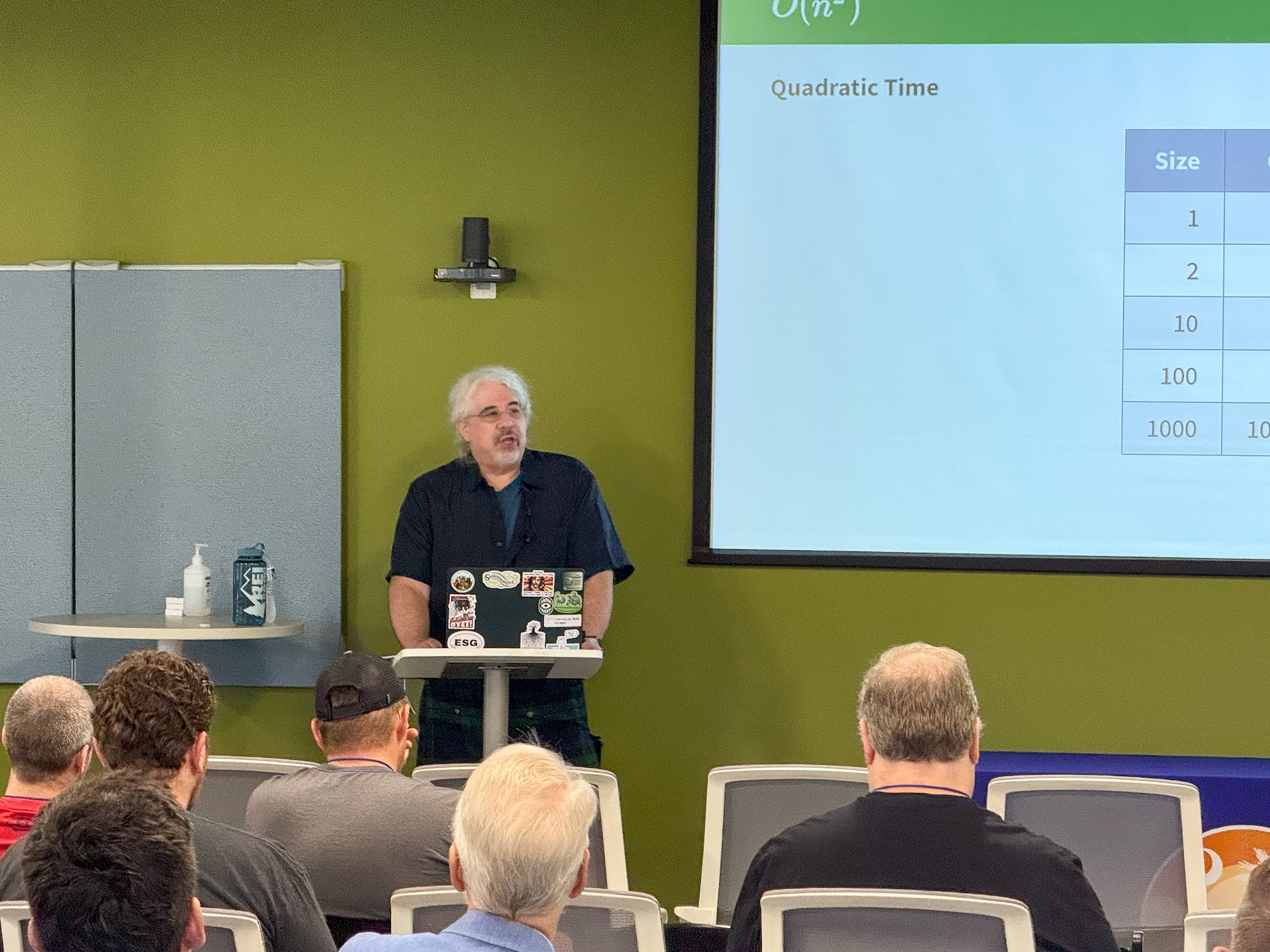 Matt "Kelly" Williams speaking at the 2025 Carolina Code Conference