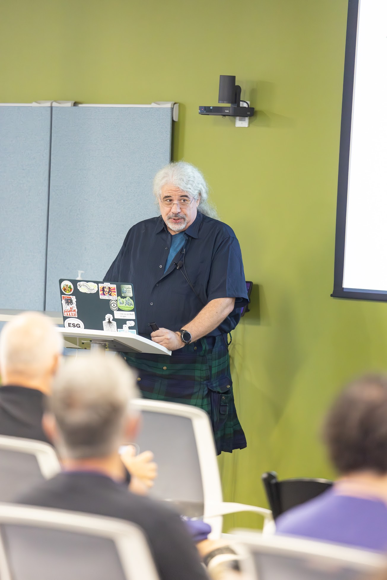 Matt "Kelly" Williams speaking at the 2025 Carolina Code Conference