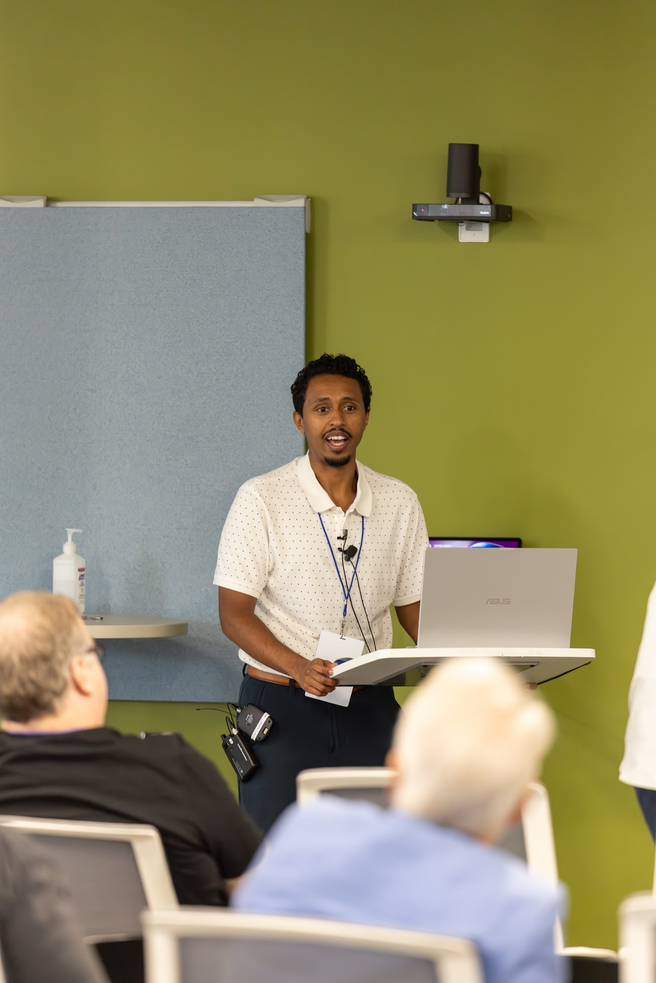 Nate Argaw speaking at the 2025 Carolina Code Conference