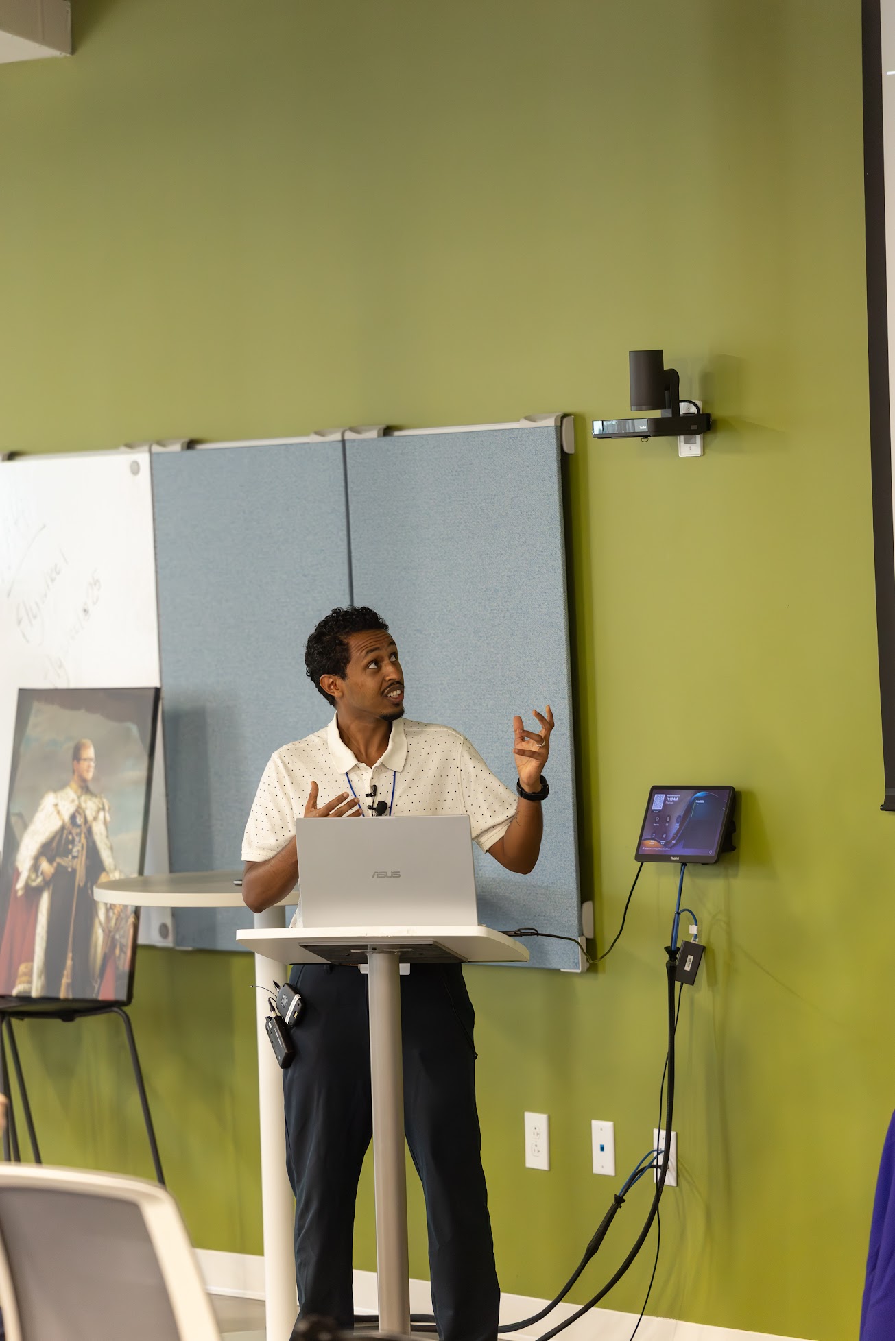 Nate Argaw speaking at the 2025 Carolina Code Conference