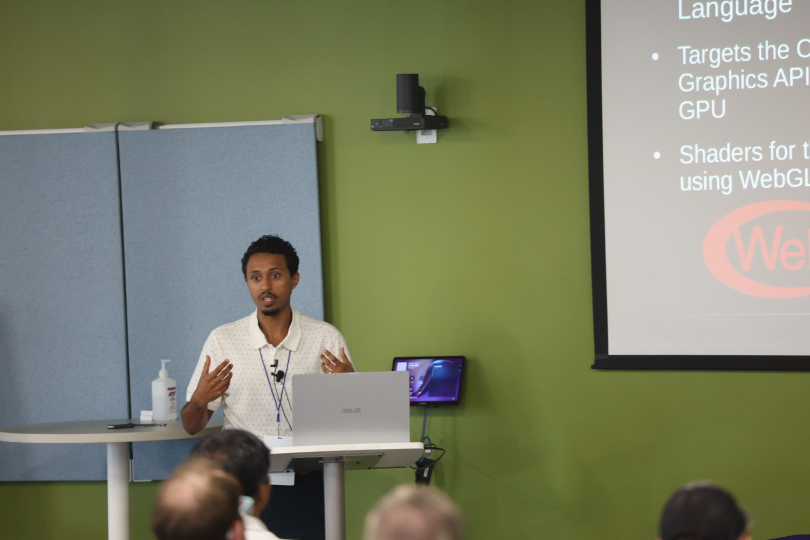 Nate Argaw speaking at the 2025 Carolina Code Conference