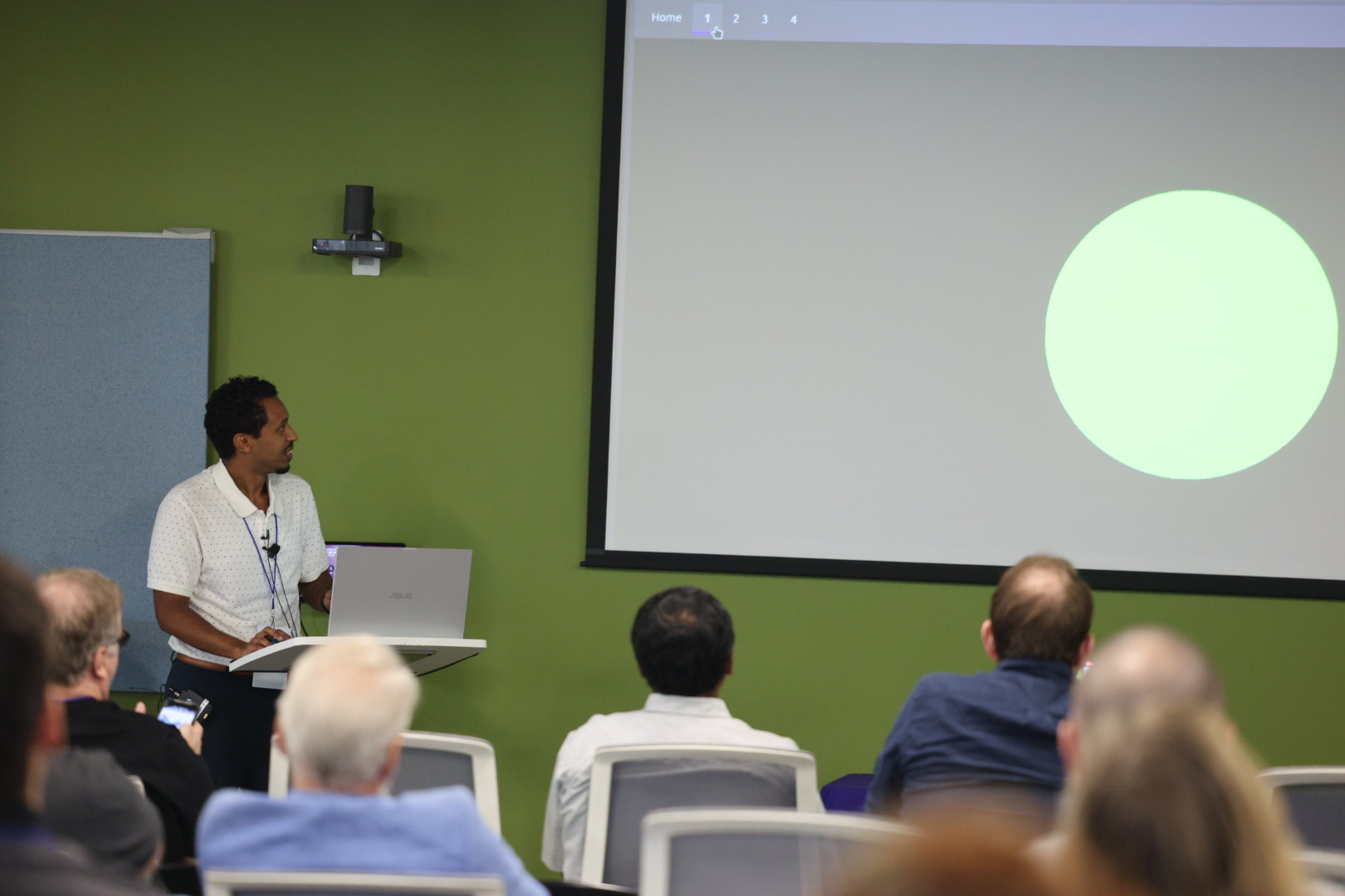 Nate Argaw speaking at the 2025 Carolina Code Conference