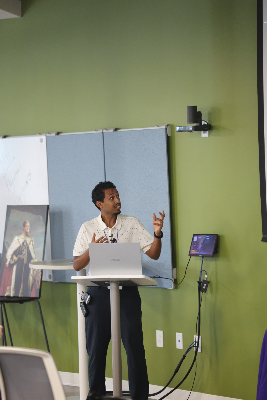 Nate Argaw speaking at the 2025 Carolina Code Conference
