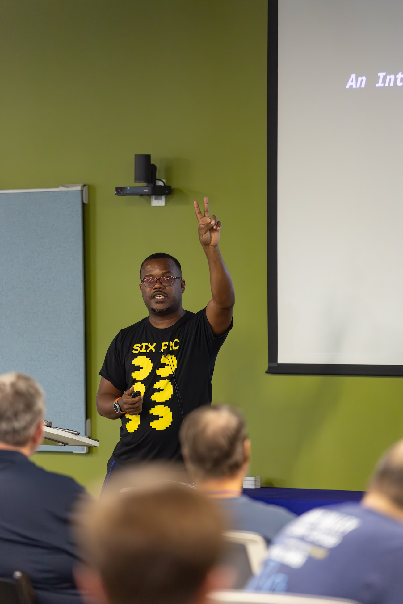 Nerando Johnson speaking at the 2025 Carolina Code Conference