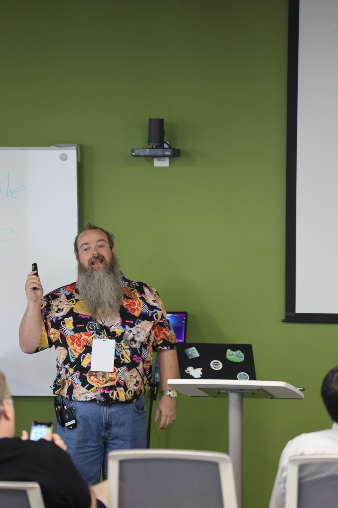 Redvers Davies speaking at the 2025 Carolina Code Conference