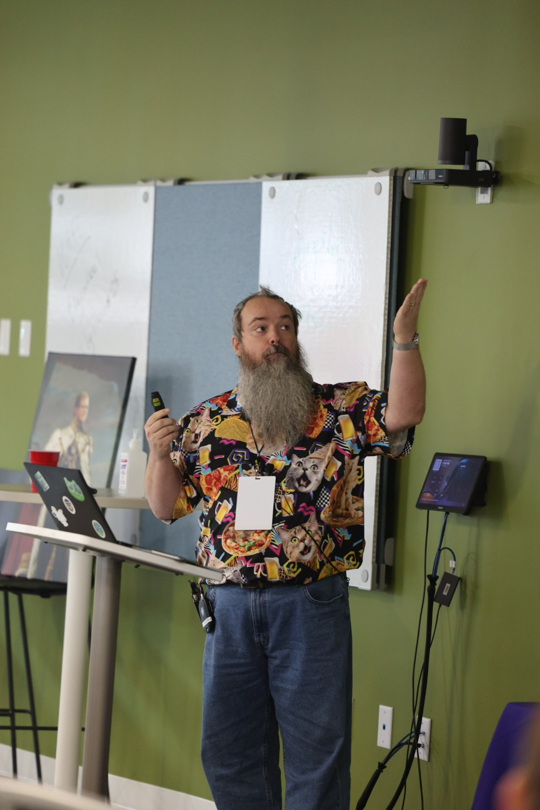 Redvers Davies speaking at the 2025 Carolina Code Conference