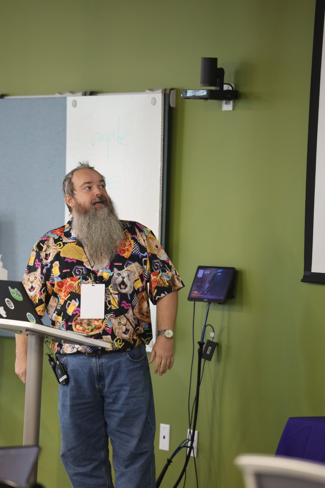 Redvers Davies speaking at the 2025 Carolina Code Conference