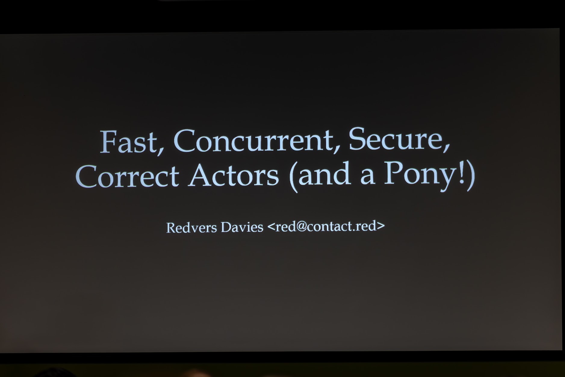 Redvers Davies speaking at the 2025 Carolina Code Conference