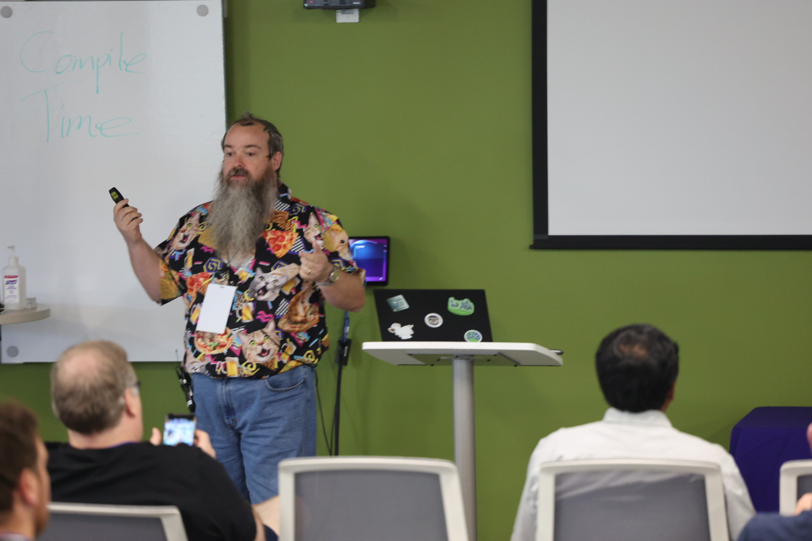 Redvers Davies speaking at the 2025 Carolina Code Conference