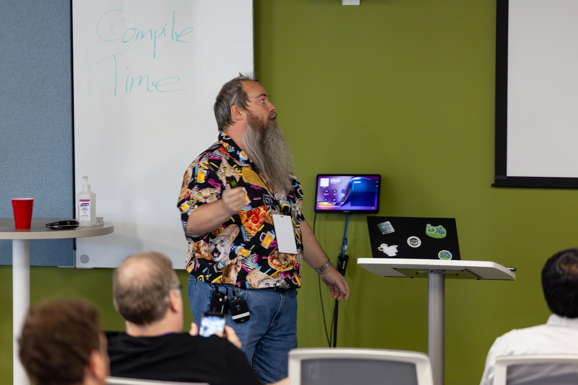 Redvers Davies speaking at the 2025 Carolina Code Conference