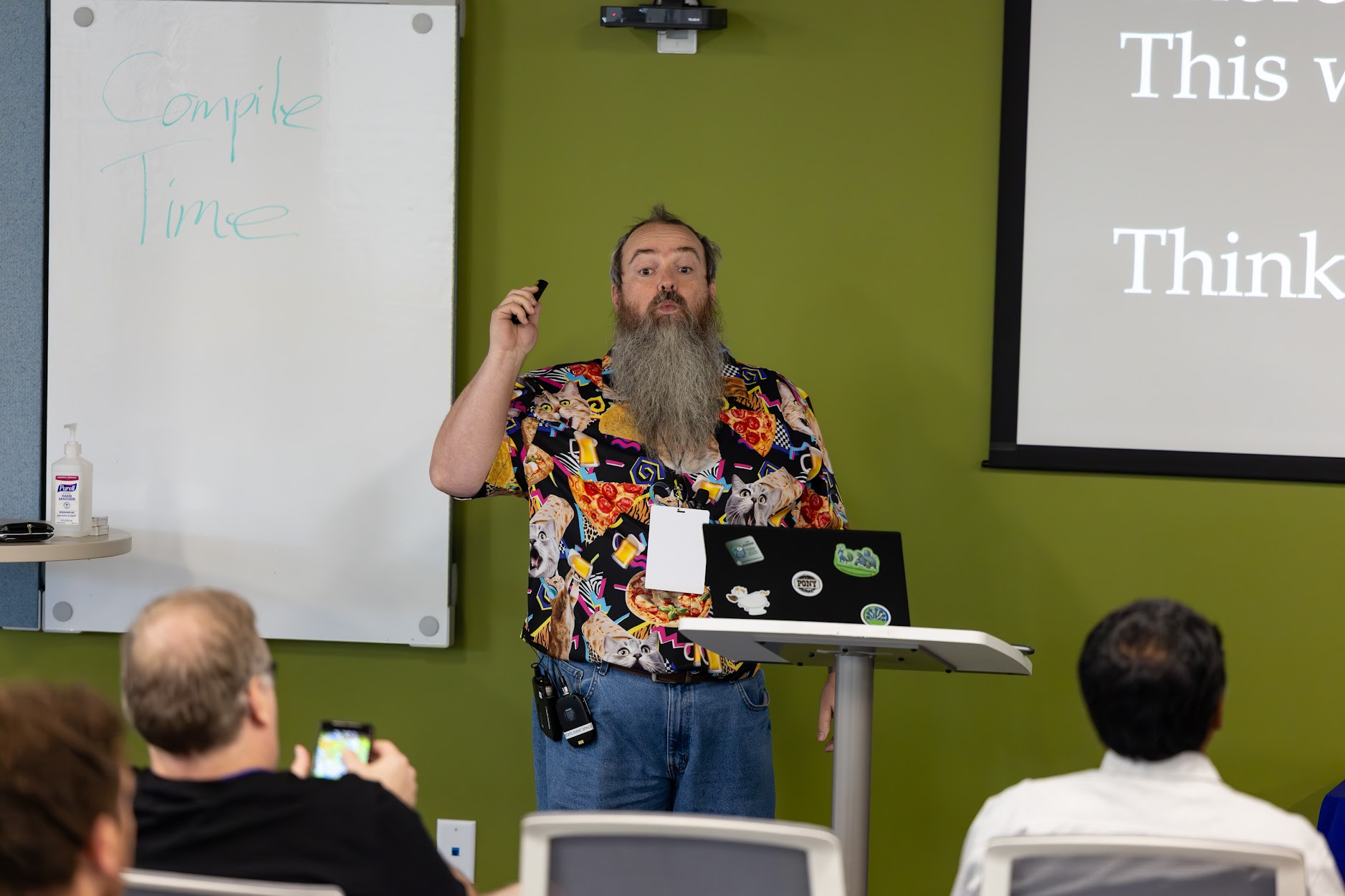 Redvers Davies speaking at the 2025 Carolina Code Conference