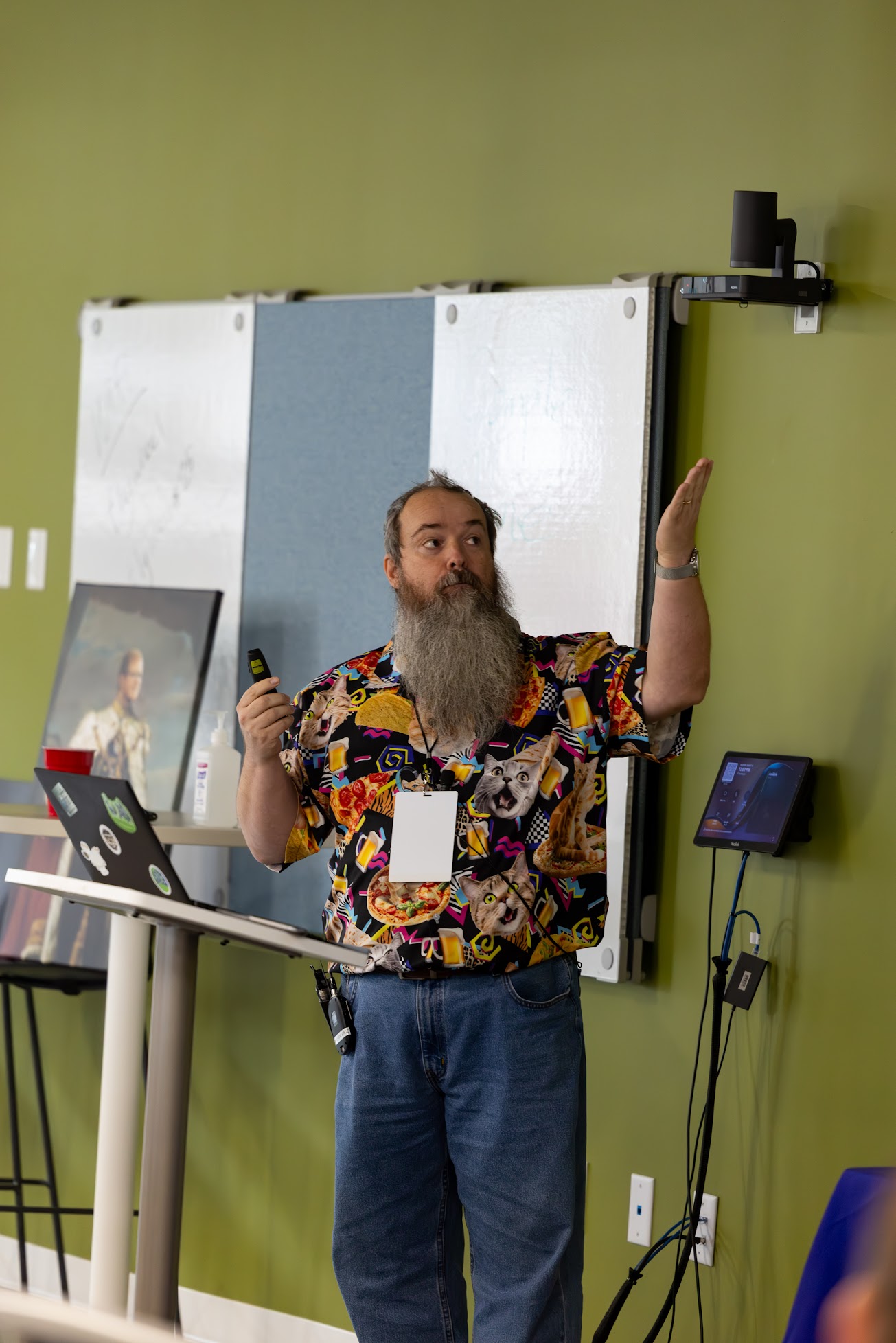 Redvers Davies speaking at the 2025 Carolina Code Conference