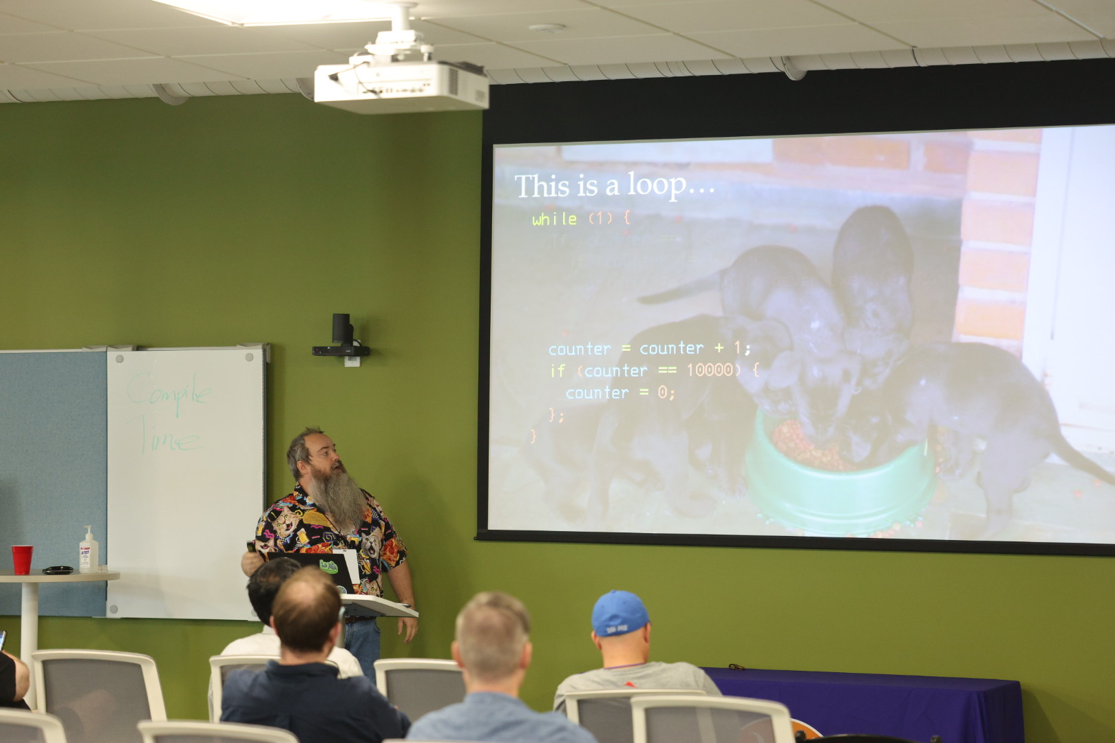 Redvers Davies speaking at the 2025 Carolina Code Conference