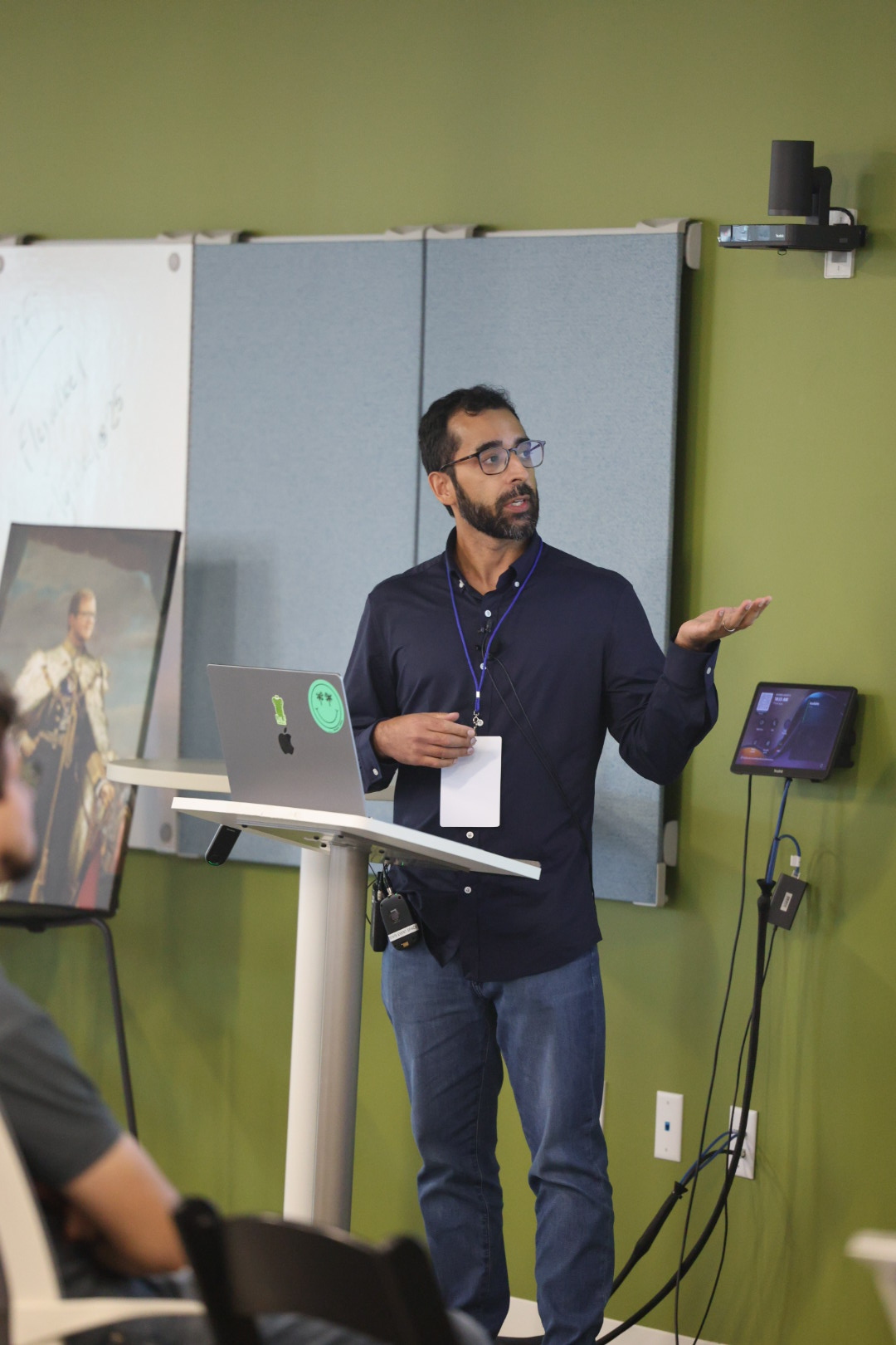 Sagar Suri speaking at the 2025 Carolina Code Conference