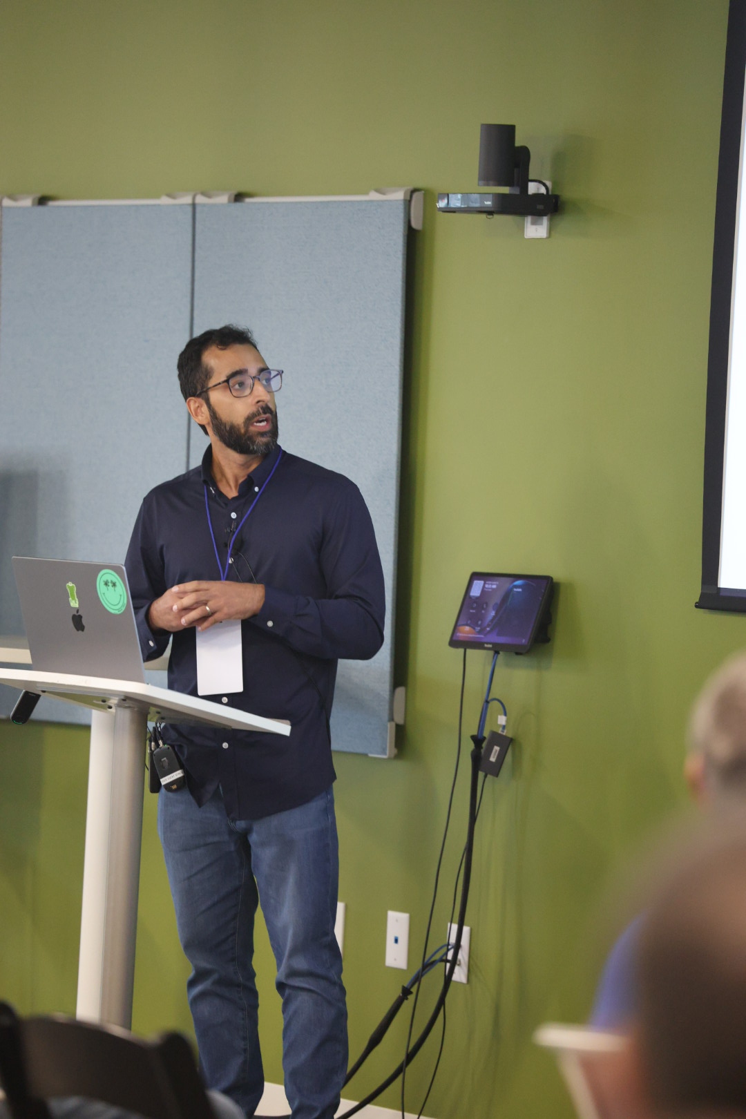 Sagar Suri speaking at the 2025 Carolina Code Conference