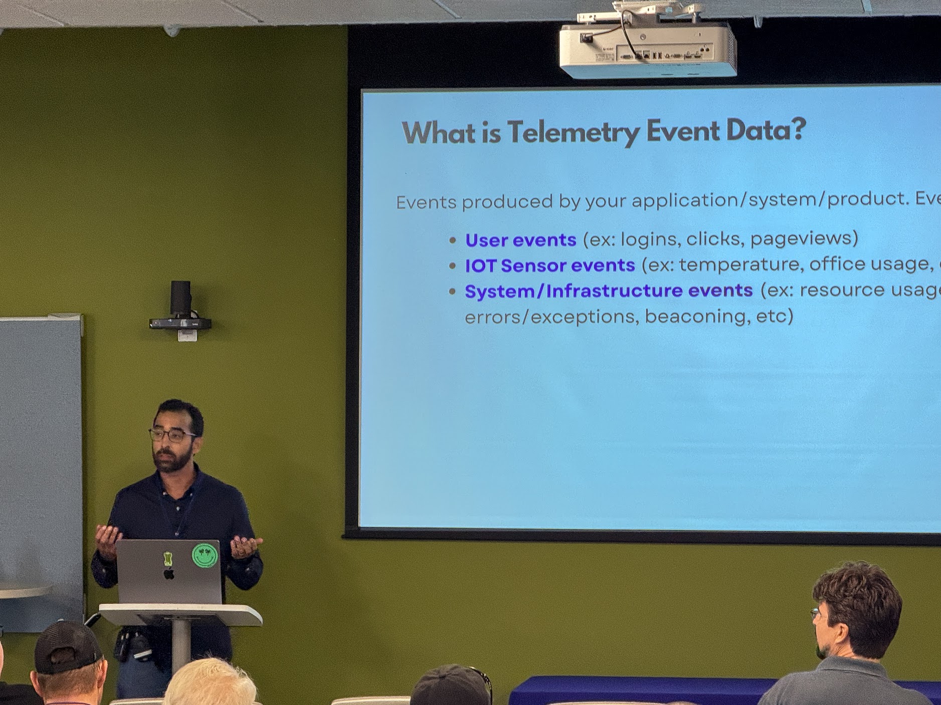 Sagar Suri speaking at the 2025 Carolina Code Conference