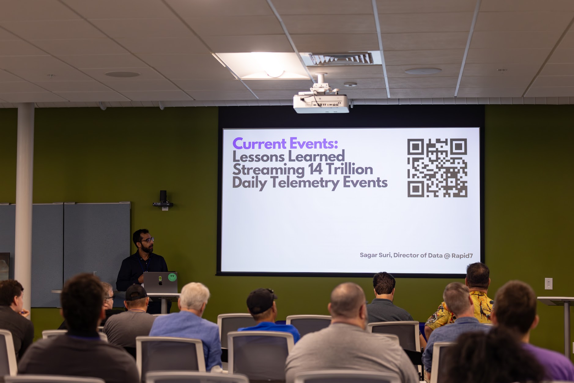 Sagar Suri speaking at the 2025 Carolina Code Conference