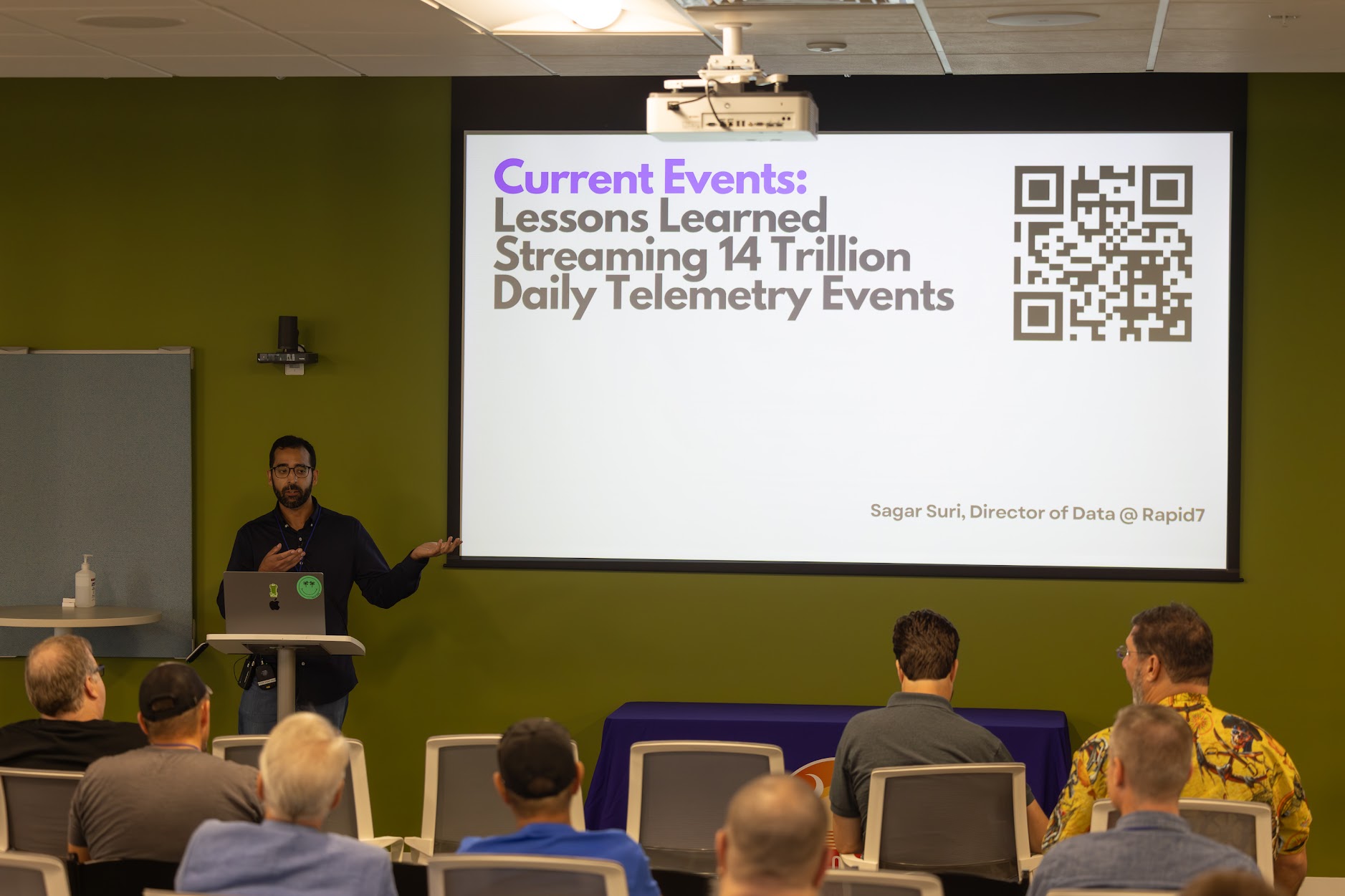 Sagar Suri speaking at the 2025 Carolina Code Conference