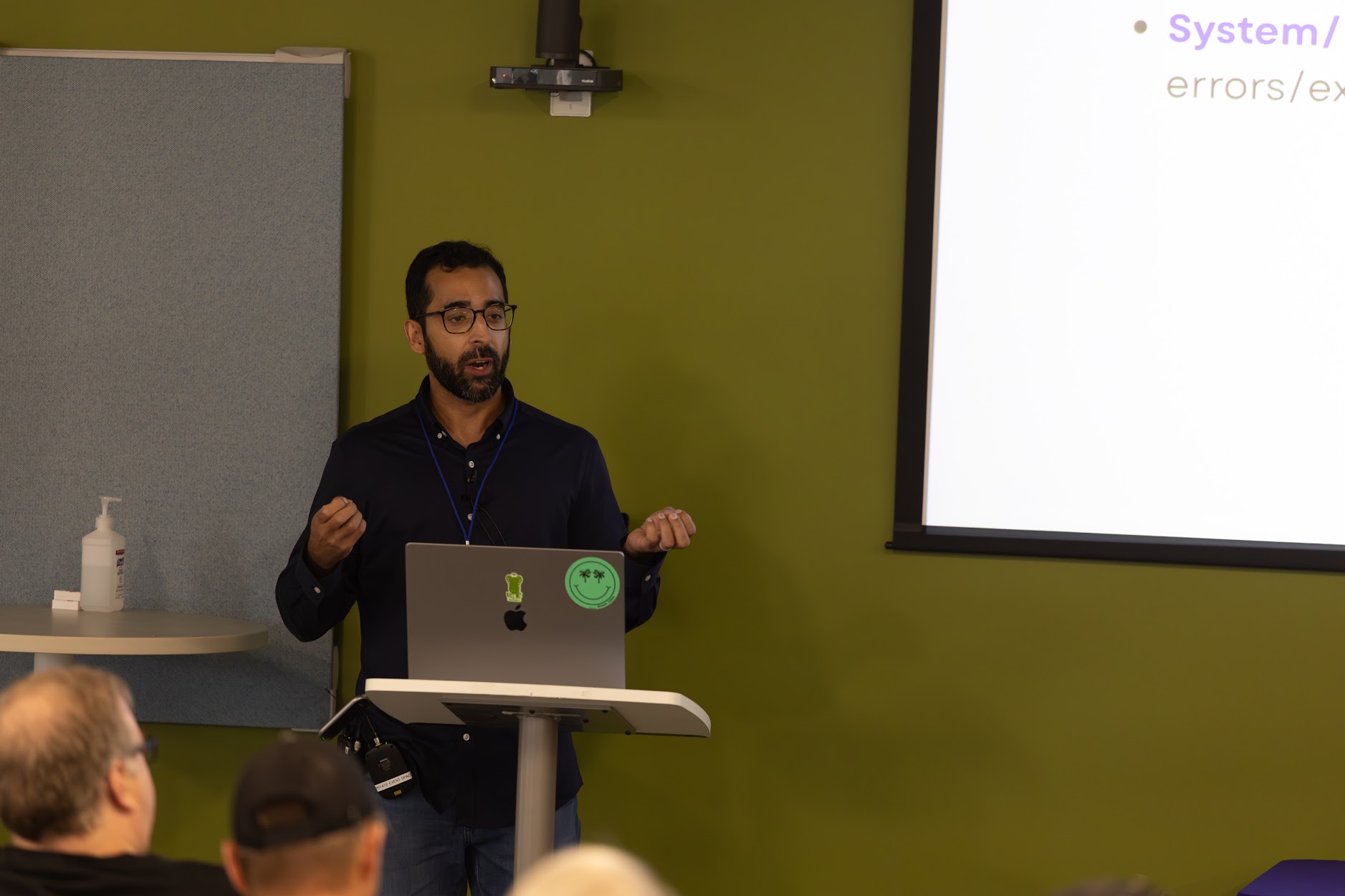 Sagar Suri speaking at the 2025 Carolina Code Conference