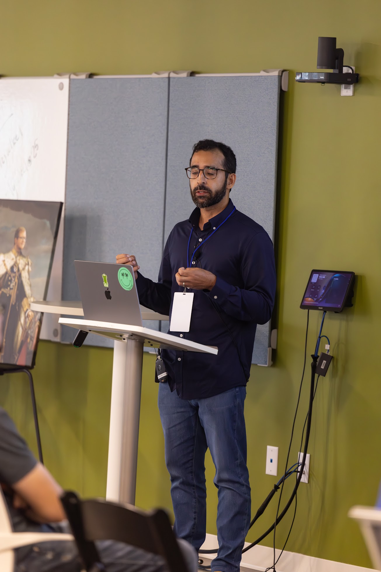 Sagar Suri speaking at the 2025 Carolina Code Conference