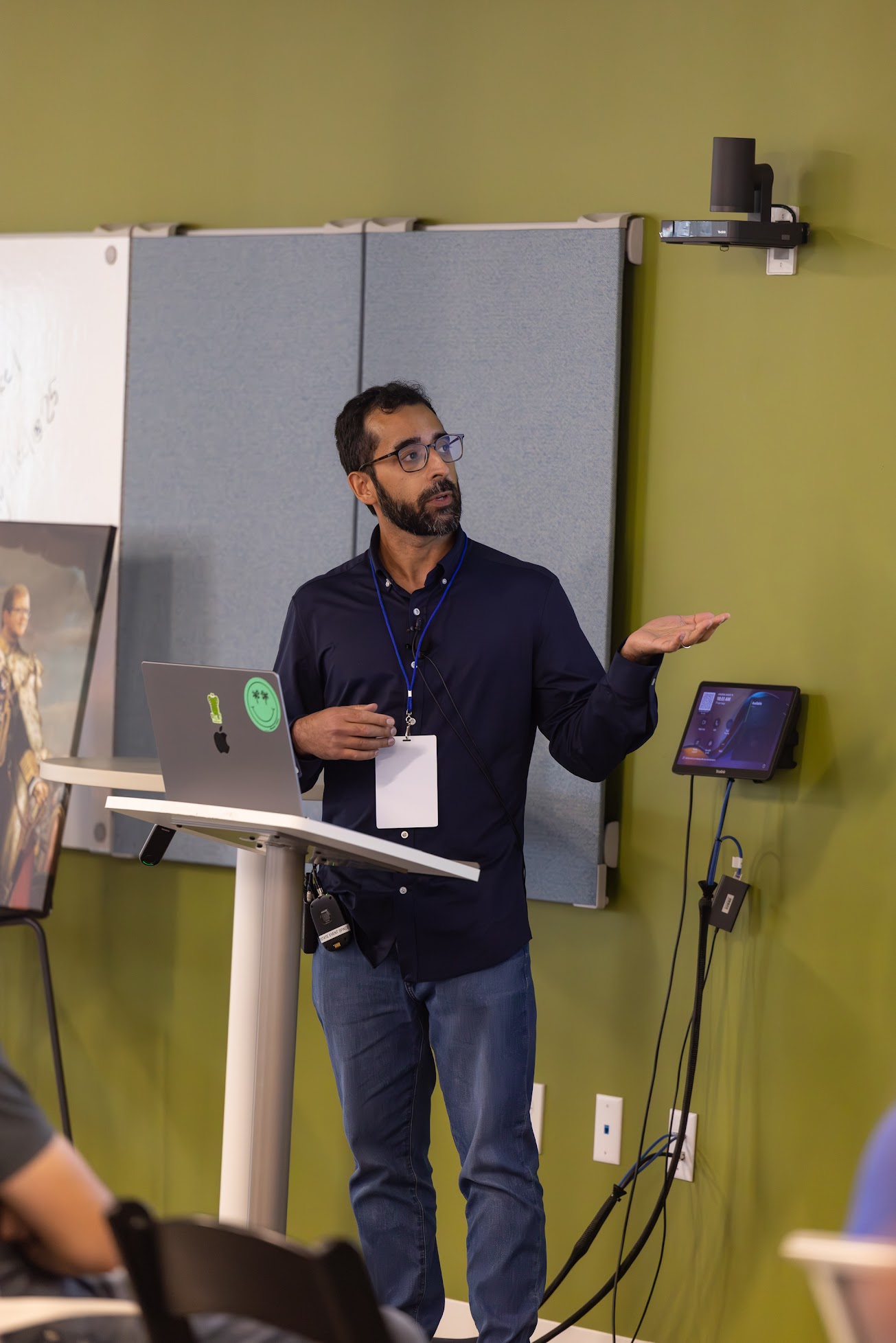Sagar Suri speaking at the 2025 Carolina Code Conference