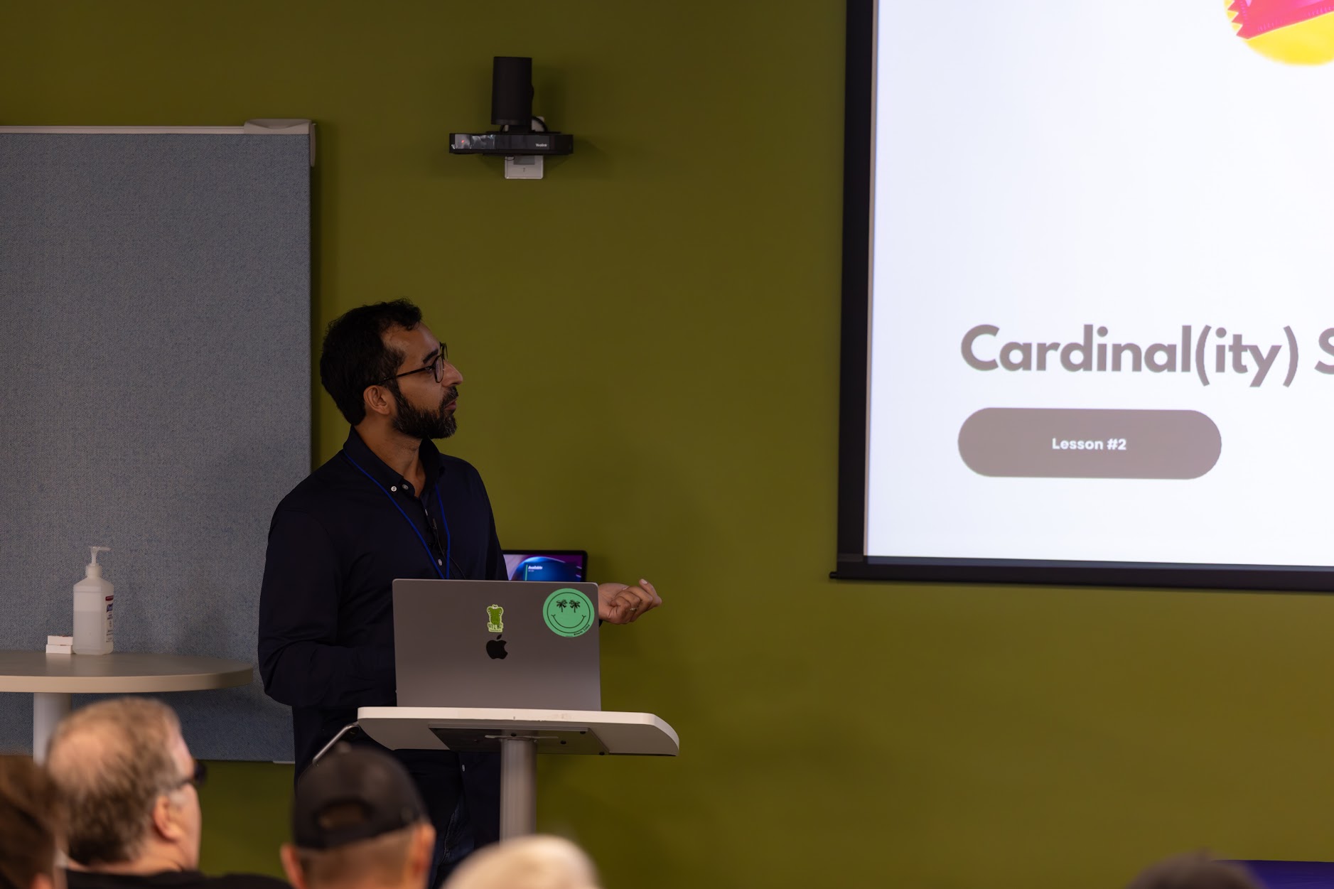 Sagar Suri speaking at the 2025 Carolina Code Conference