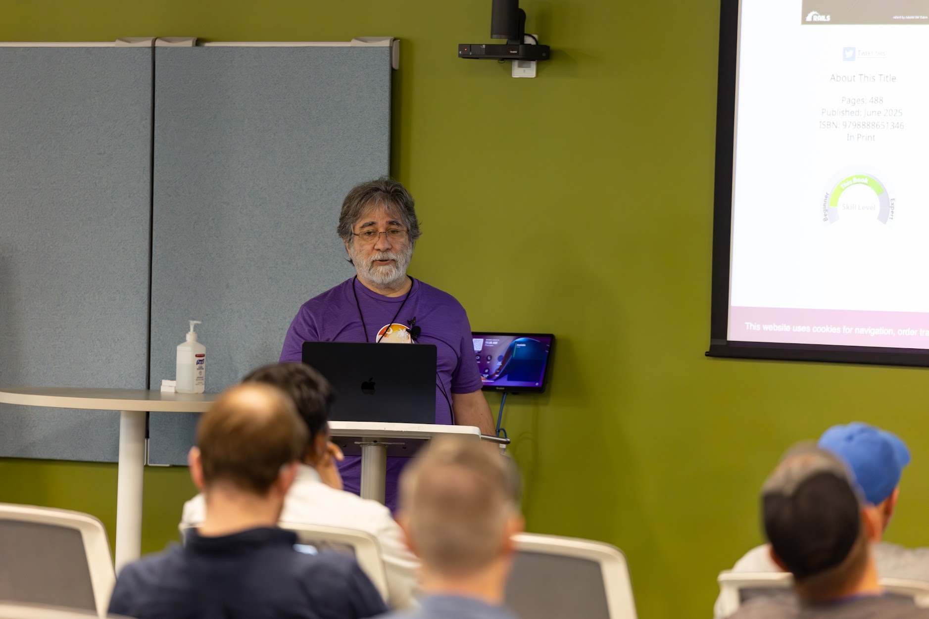 Sam Ruby speaking at the 2025 Carolina Code Conference