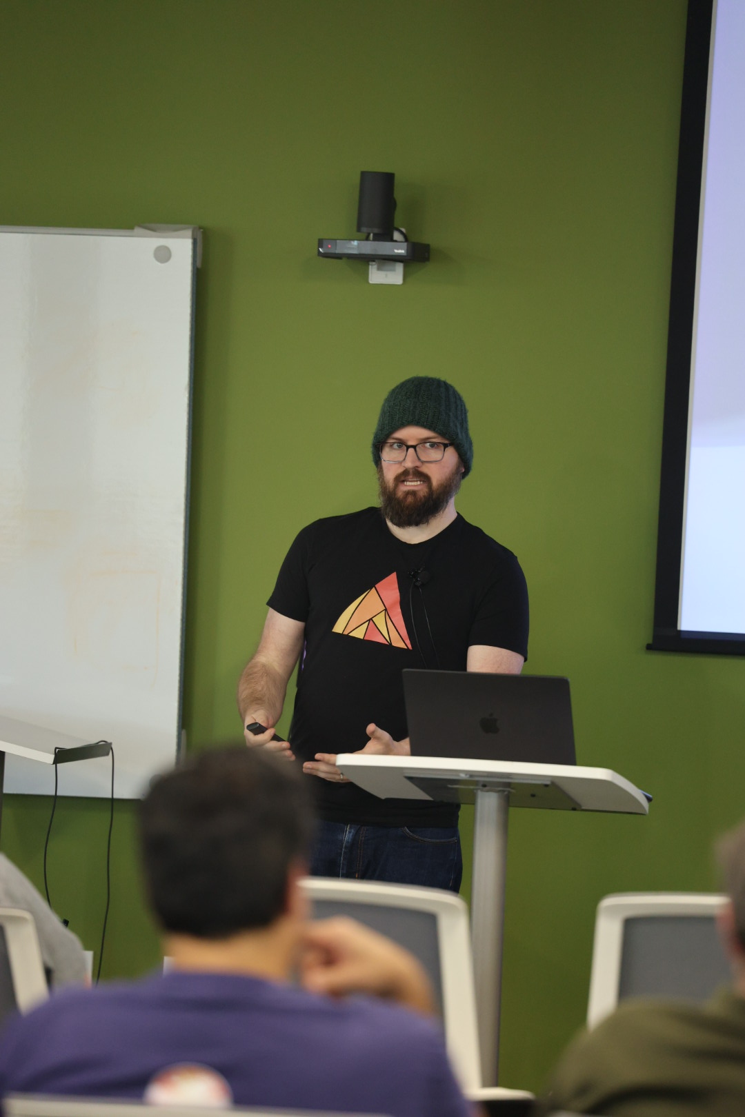 Zach Daniel speaking at the 2025 Carolina Code Conference