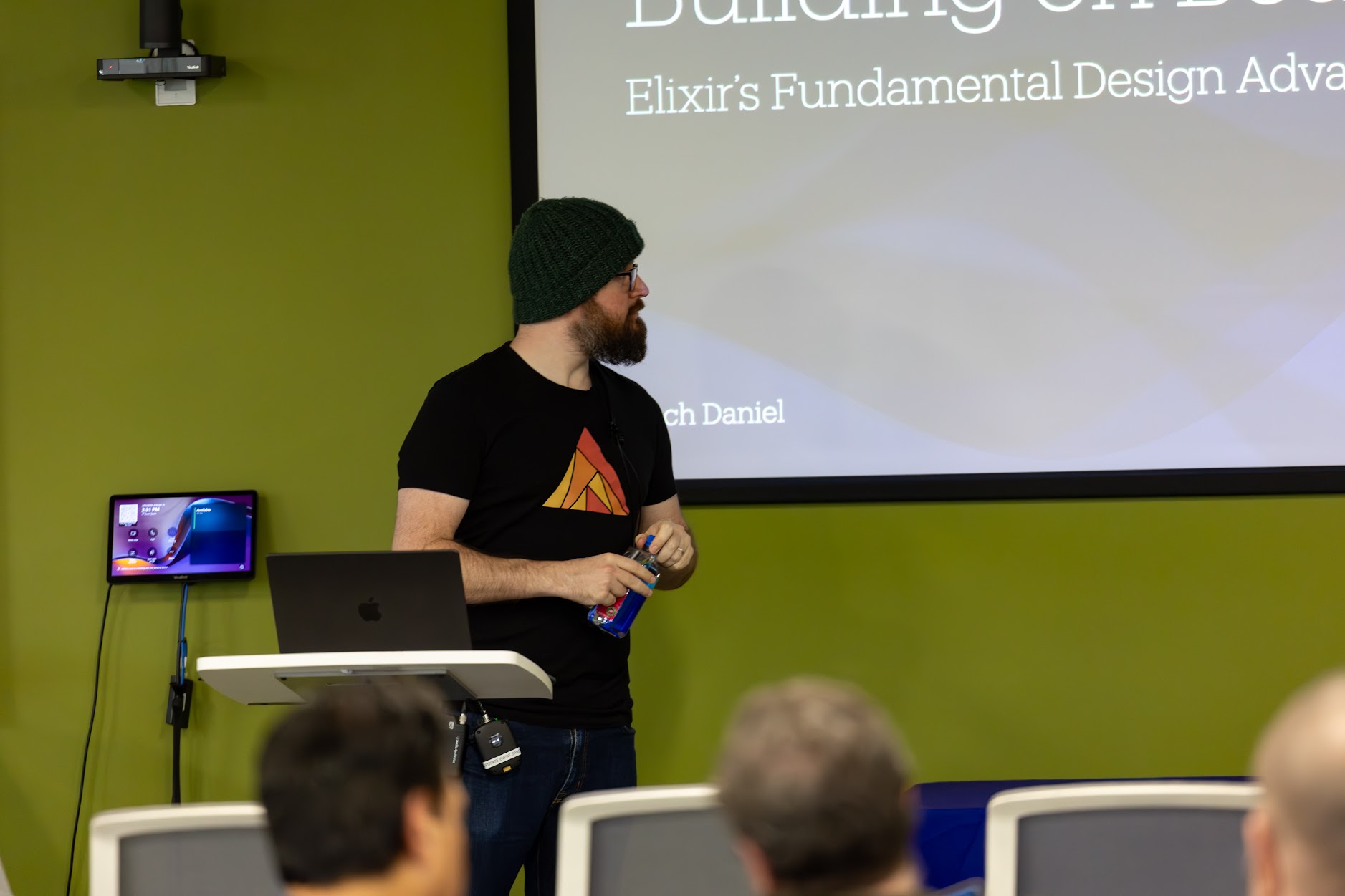 Zach Daniel speaking at the 2025 Carolina Code Conference