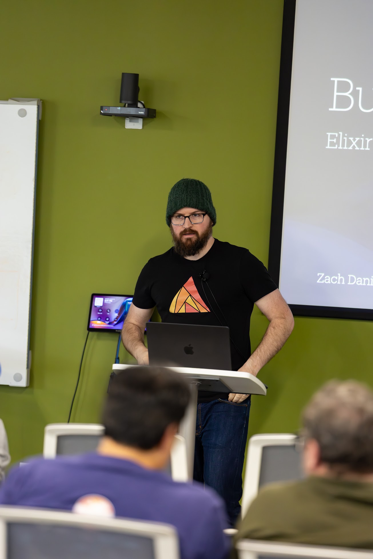Zach Daniel speaking at the 2025 Carolina Code Conference