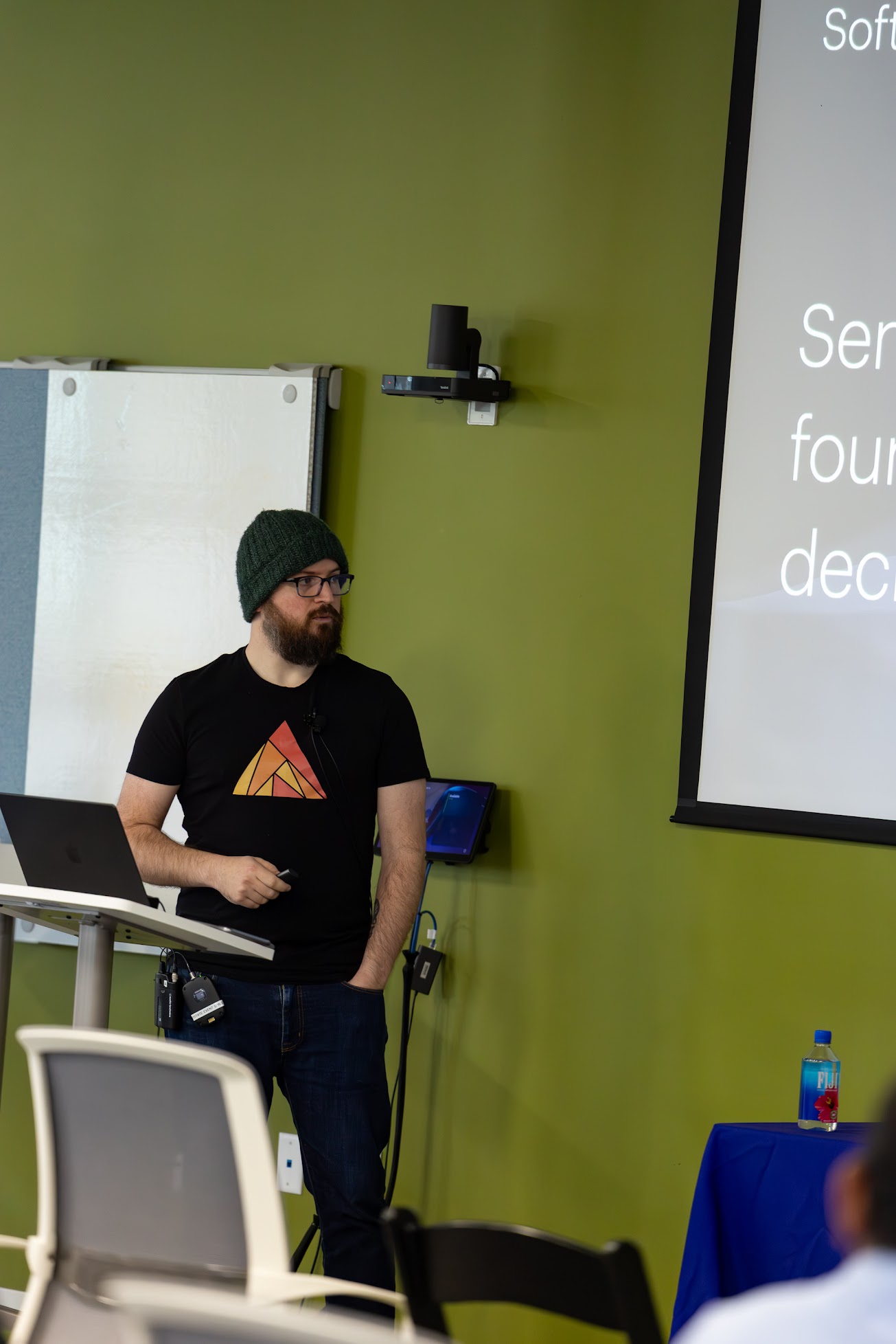 Zach Daniel speaking at the 2025 Carolina Code Conference