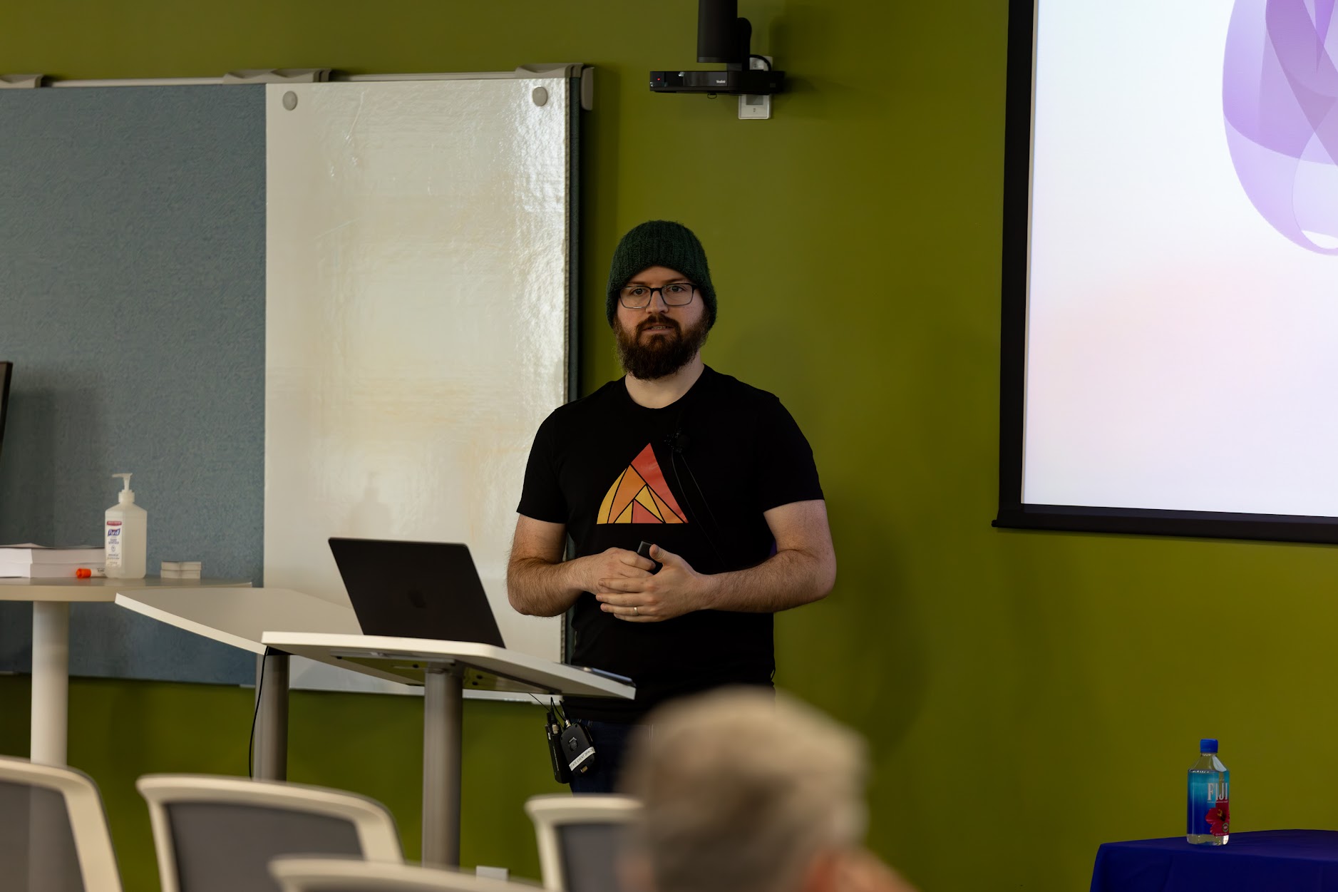 Zach Daniel speaking at the 2025 Carolina Code Conference