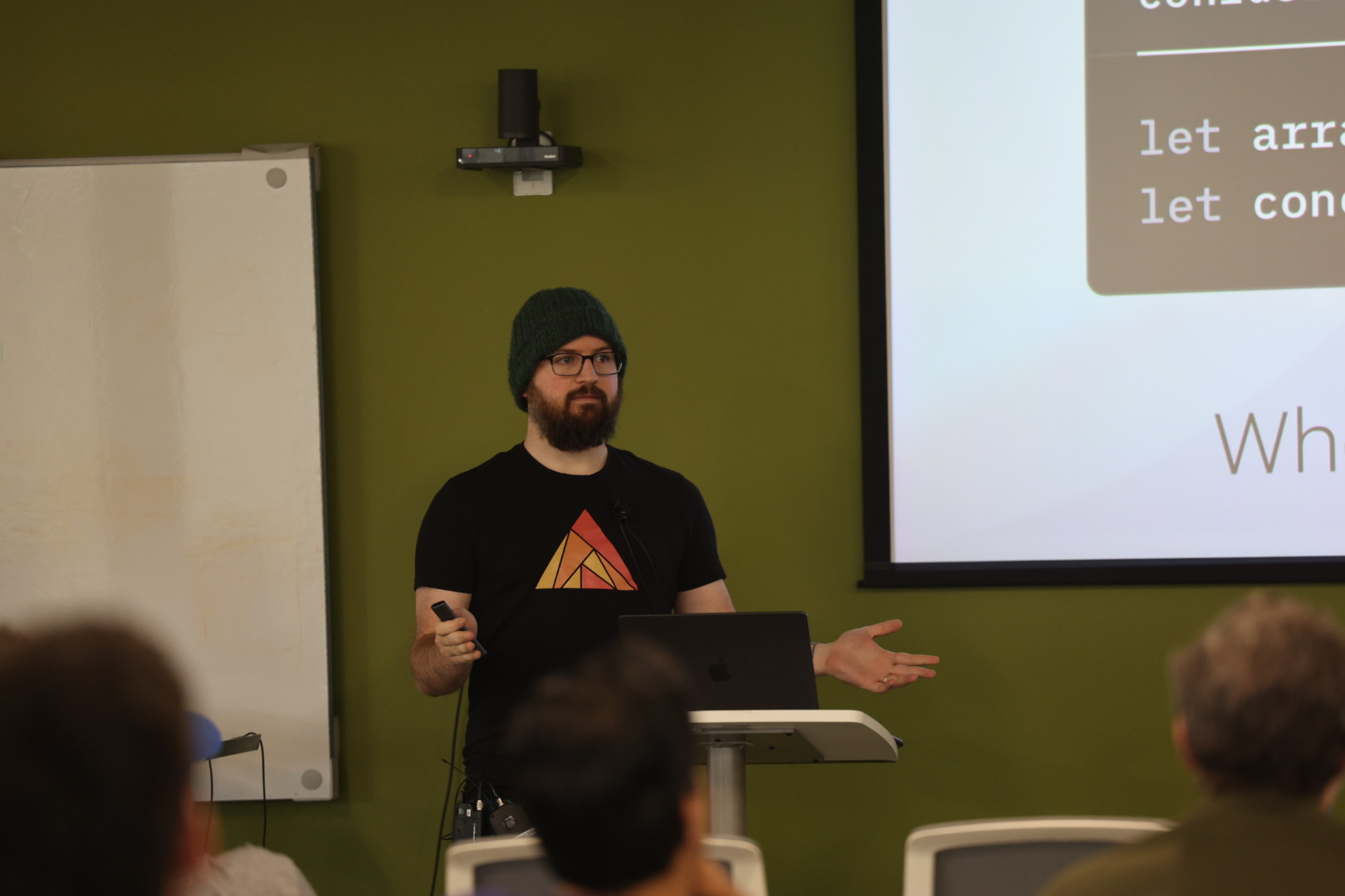 Zach Daniel speaking at the 2025 Carolina Code Conference