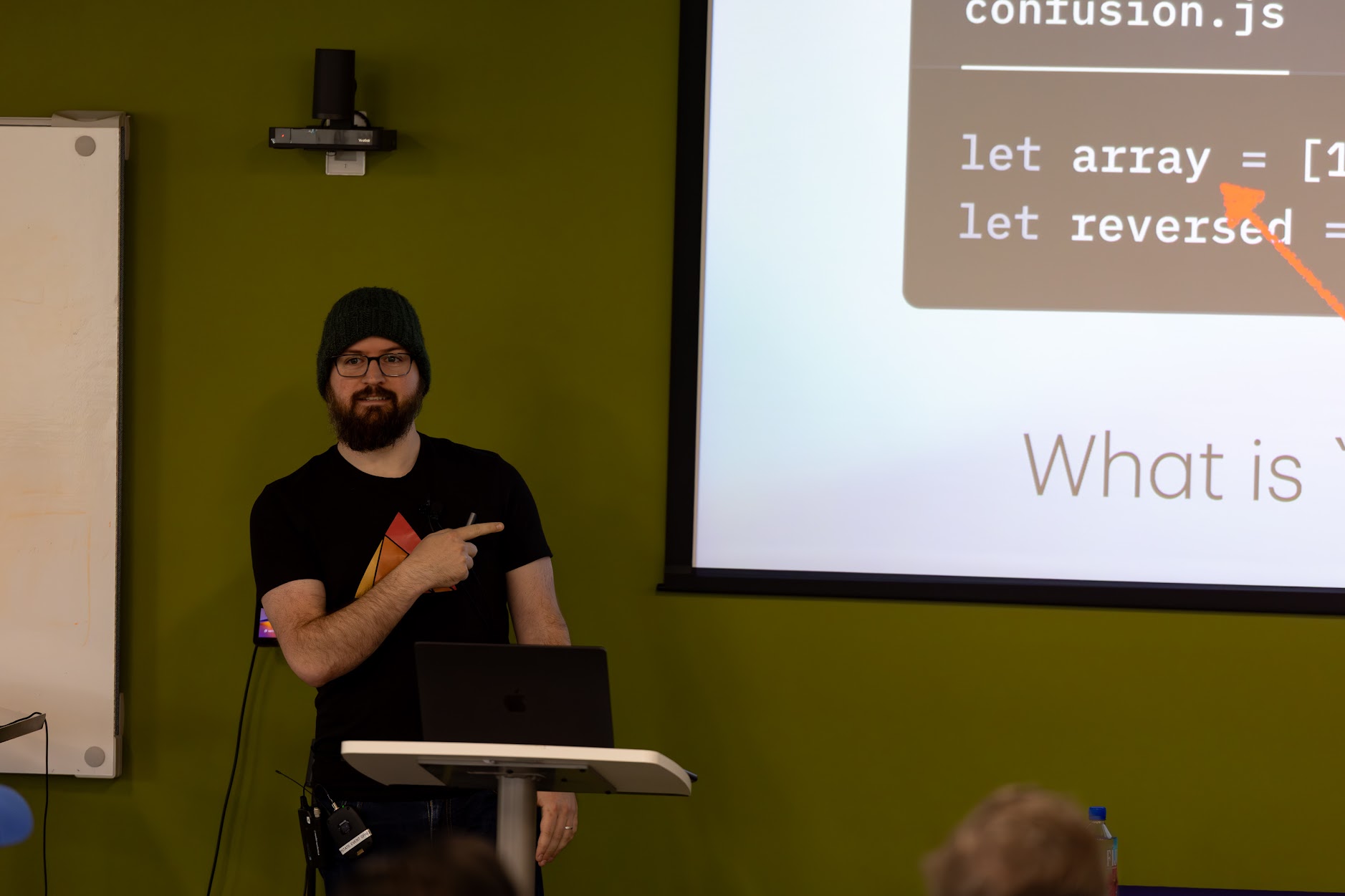 Zach Daniel speaking at the 2025 Carolina Code Conference