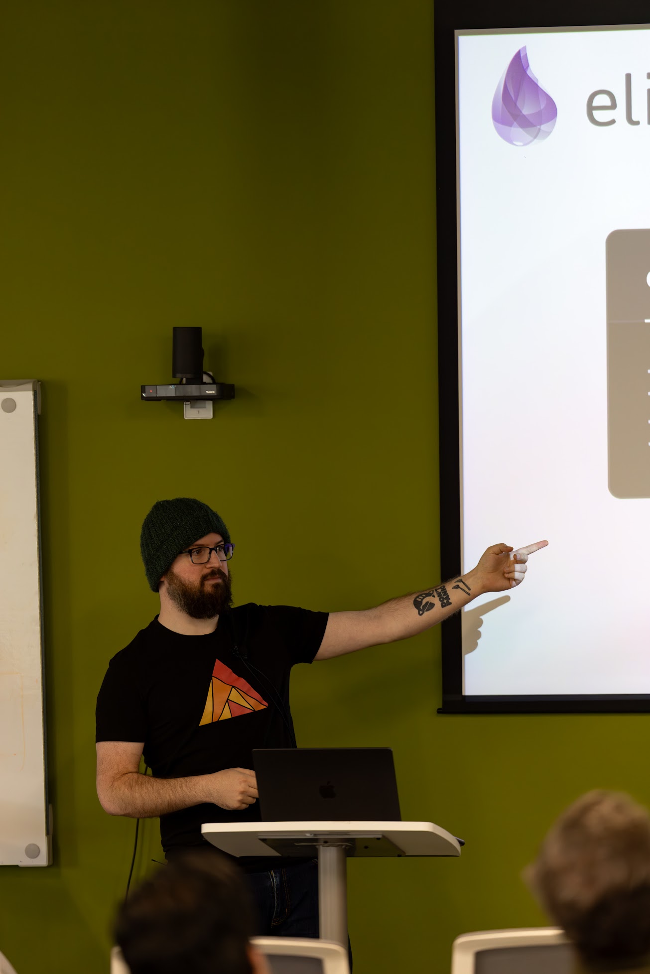 Zach Daniel speaking at the 2025 Carolina Code Conference