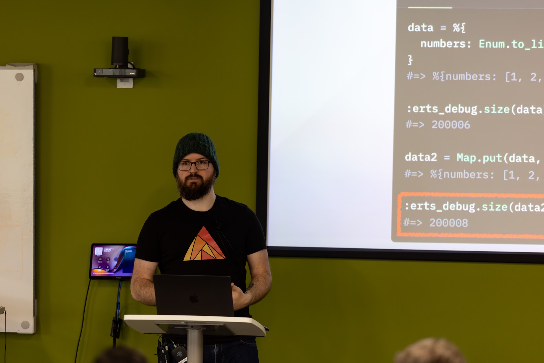Zach Daniel speaking at the 2025 Carolina Code Conference