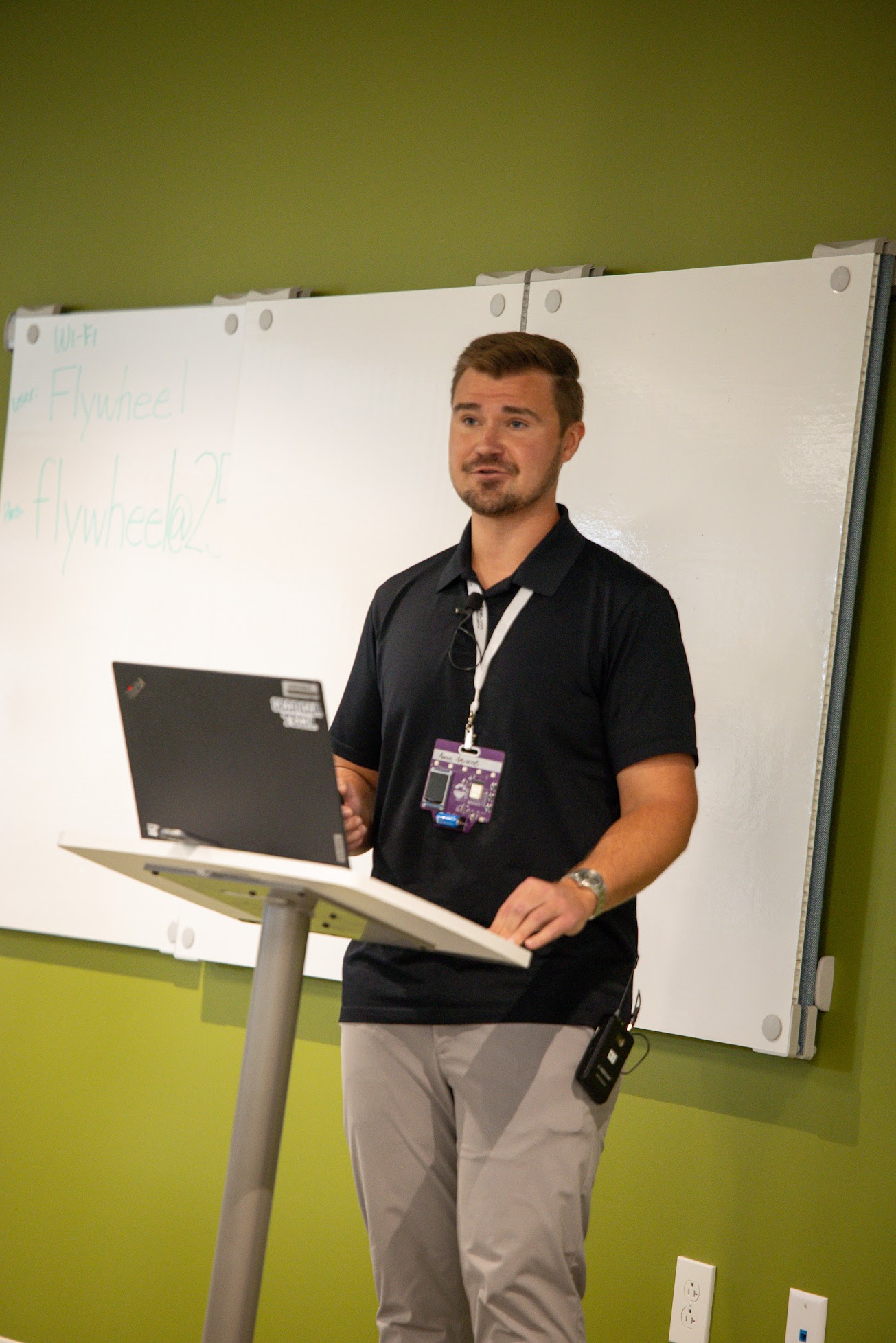 Aaron Augustine speaking at the 2026 Carolina Code Conference