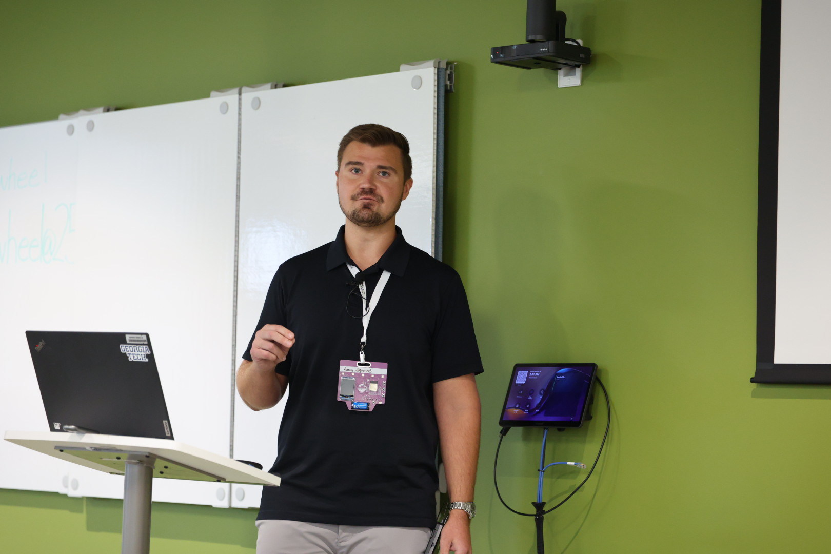 Aaron Augustine speaking at the 2026 Carolina Code Conference