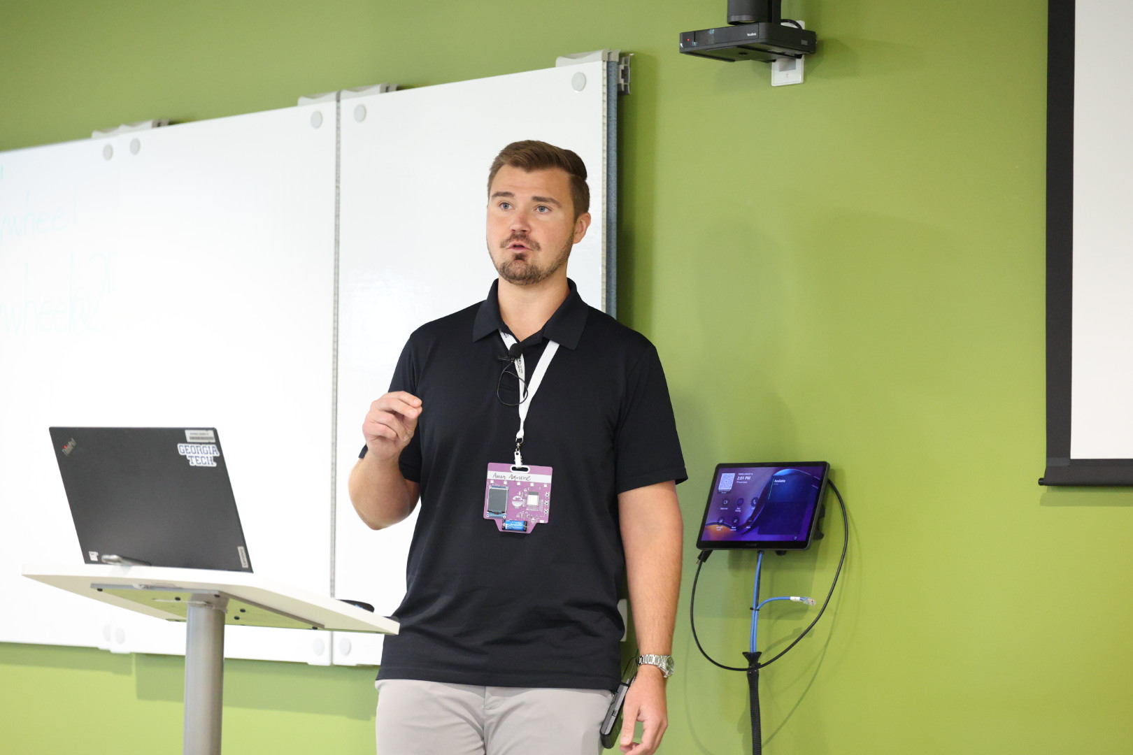 Aaron Augustine speaking at the 2026 Carolina Code Conference