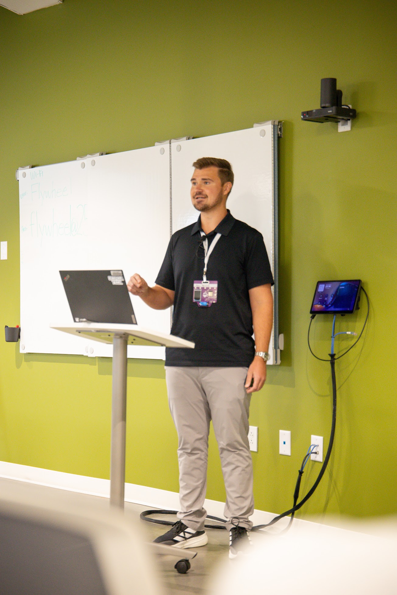 Aaron Augustine speaking at the 2026 Carolina Code Conference