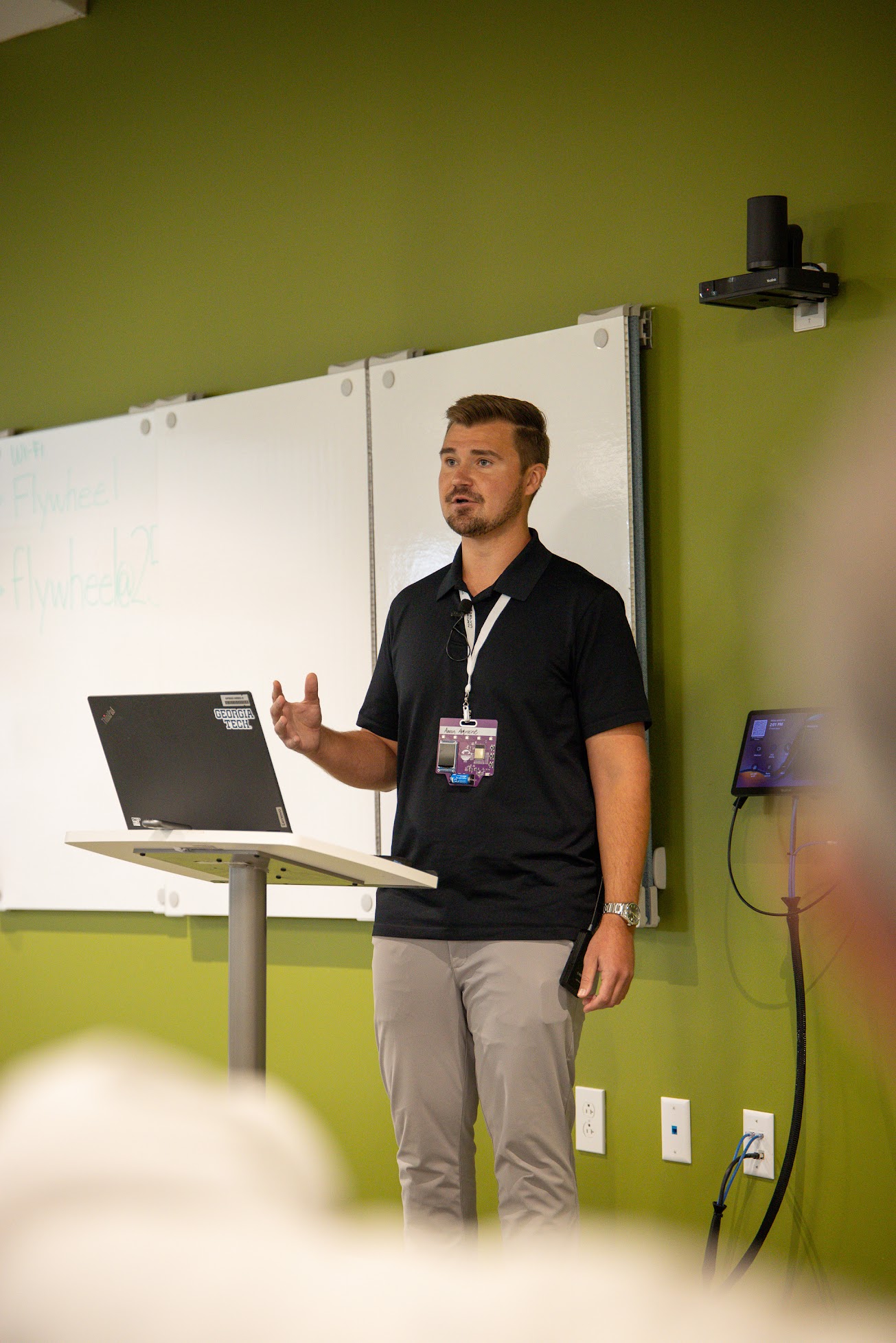 Aaron Augustine speaking at the 2026 Carolina Code Conference