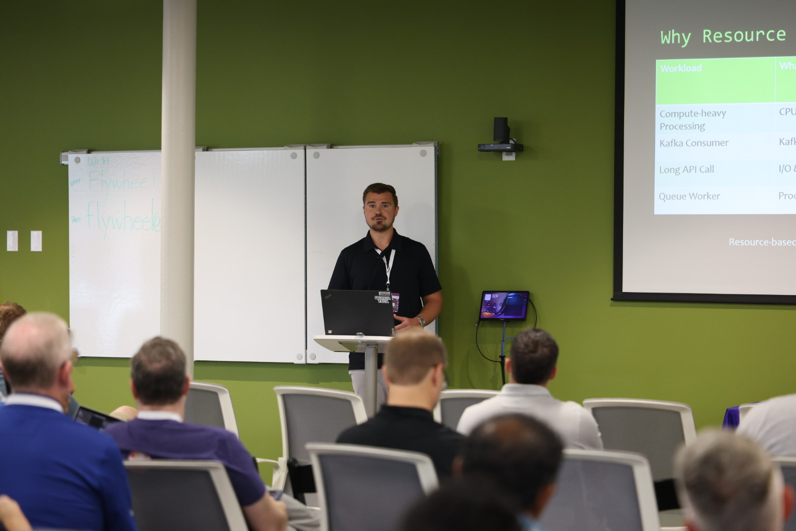 Aaron Augustine speaking at the 2026 Carolina Code Conference