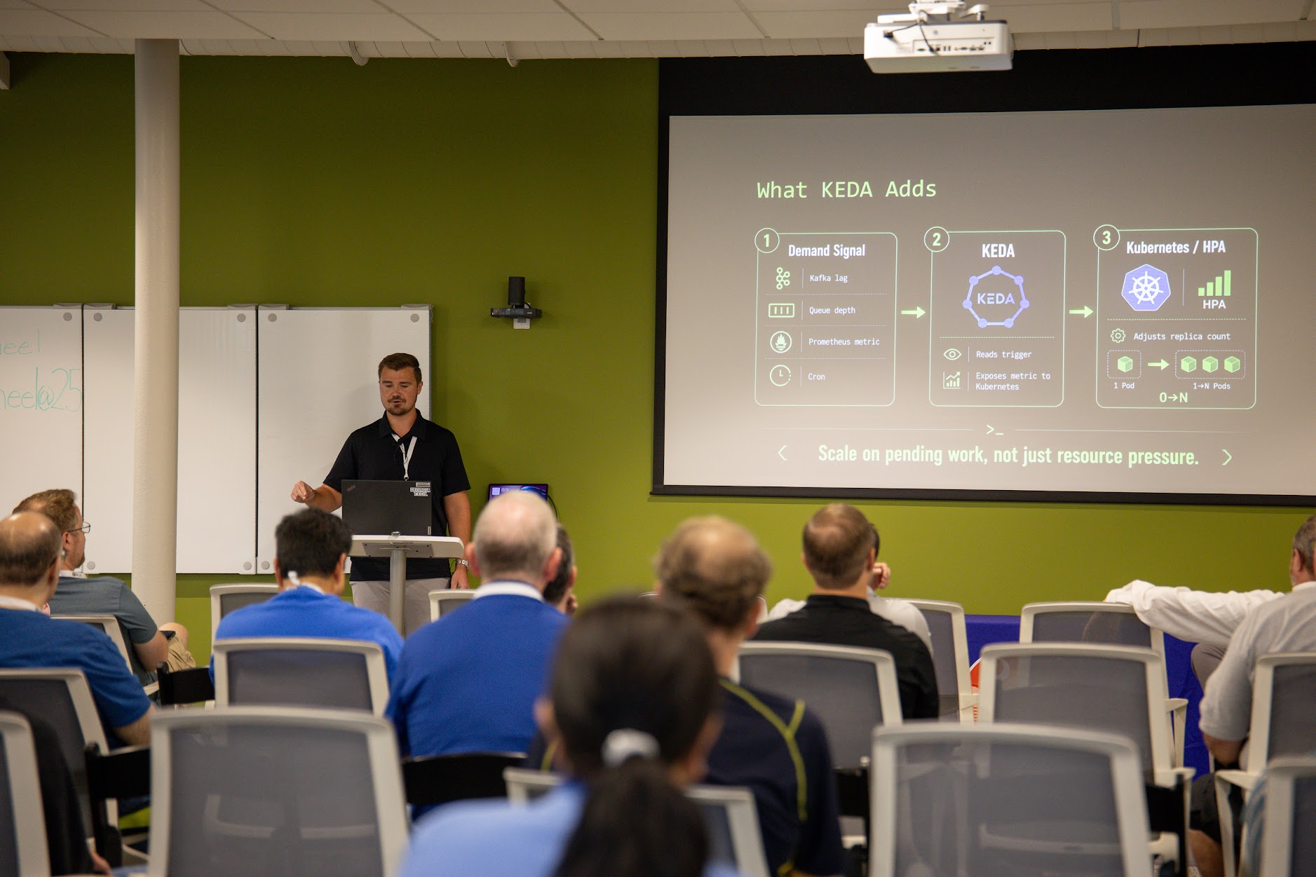 Aaron Augustine speaking at the 2026 Carolina Code Conference