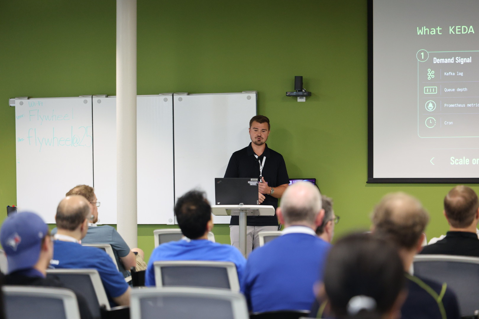 Aaron Augustine speaking at the 2026 Carolina Code Conference