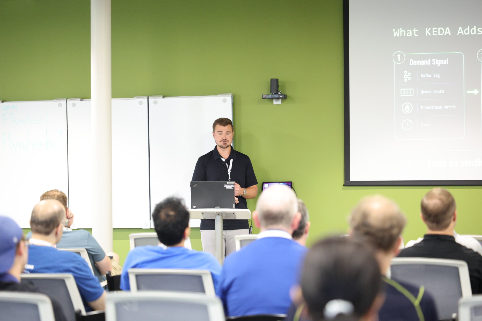 Aaron Augustine speaking at the 2026 Carolina Code Conference