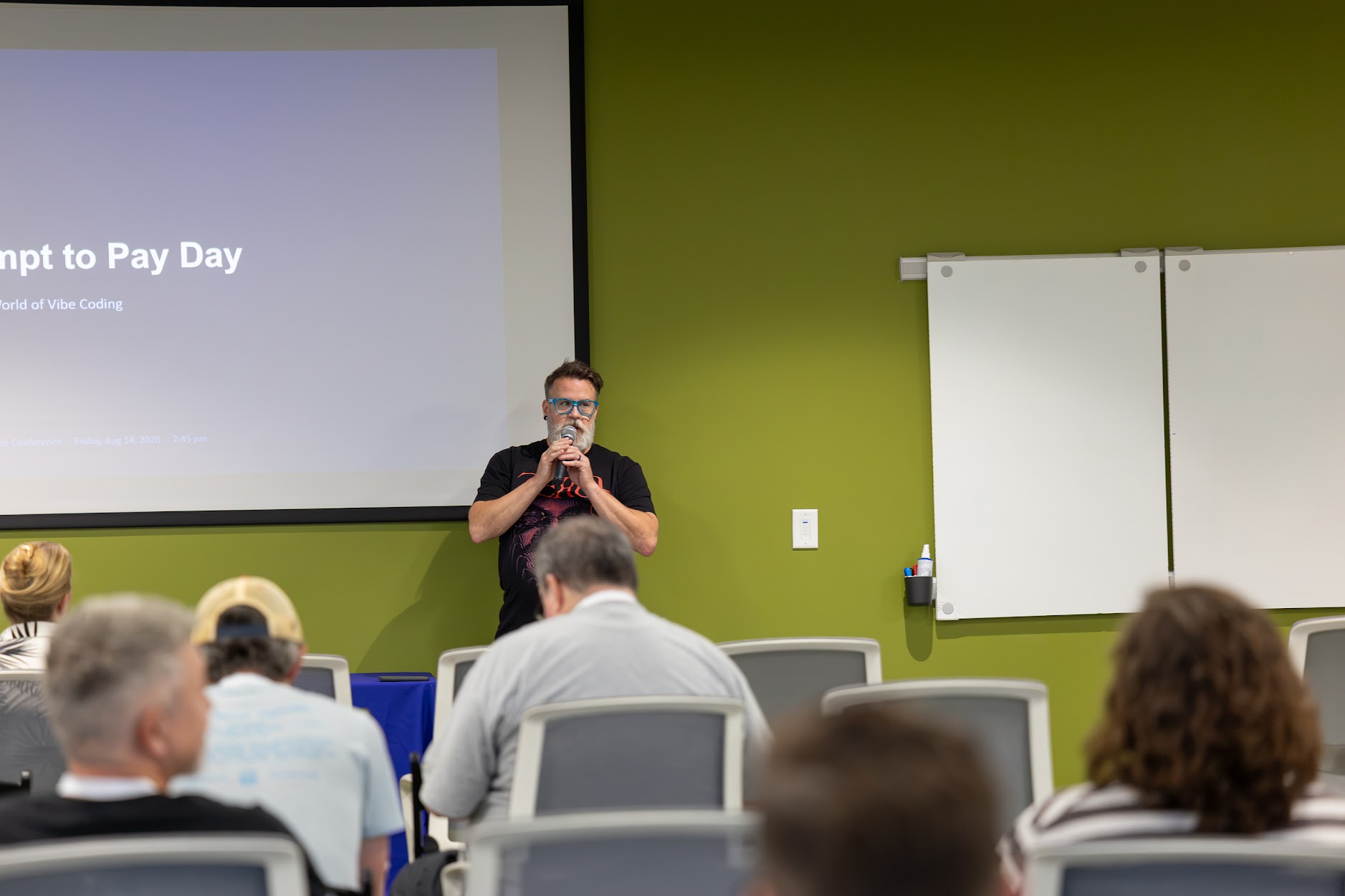 Adam Anderson speaking at the 2026 Carolina Code Conference