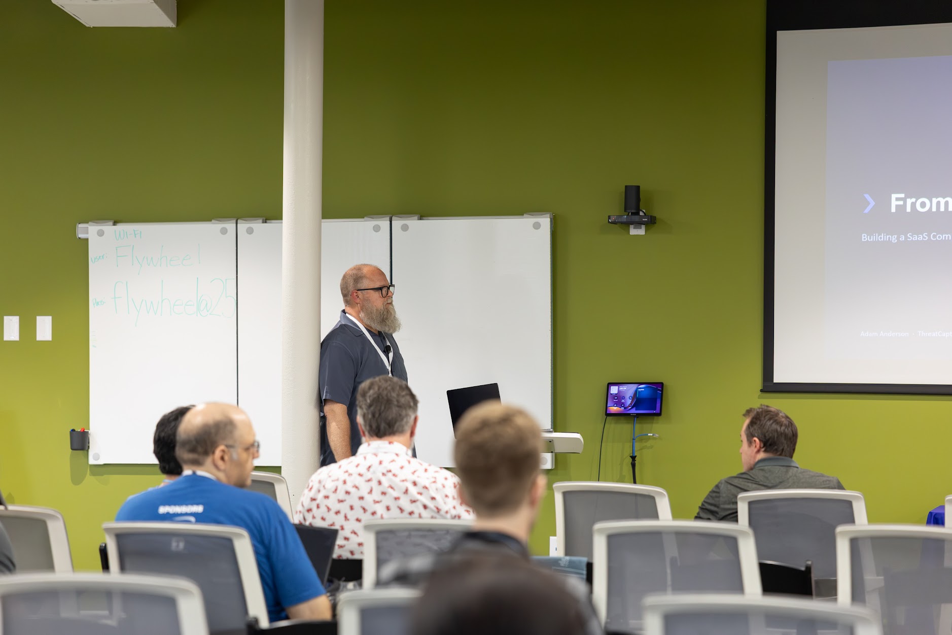 Adam Anderson speaking at the 2026 Carolina Code Conference