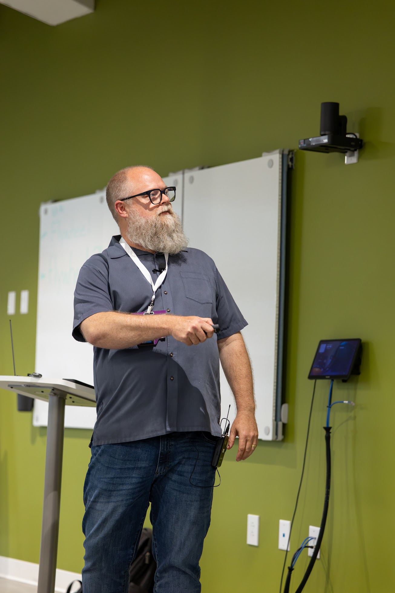 Adam Anderson speaking at the 2026 Carolina Code Conference
