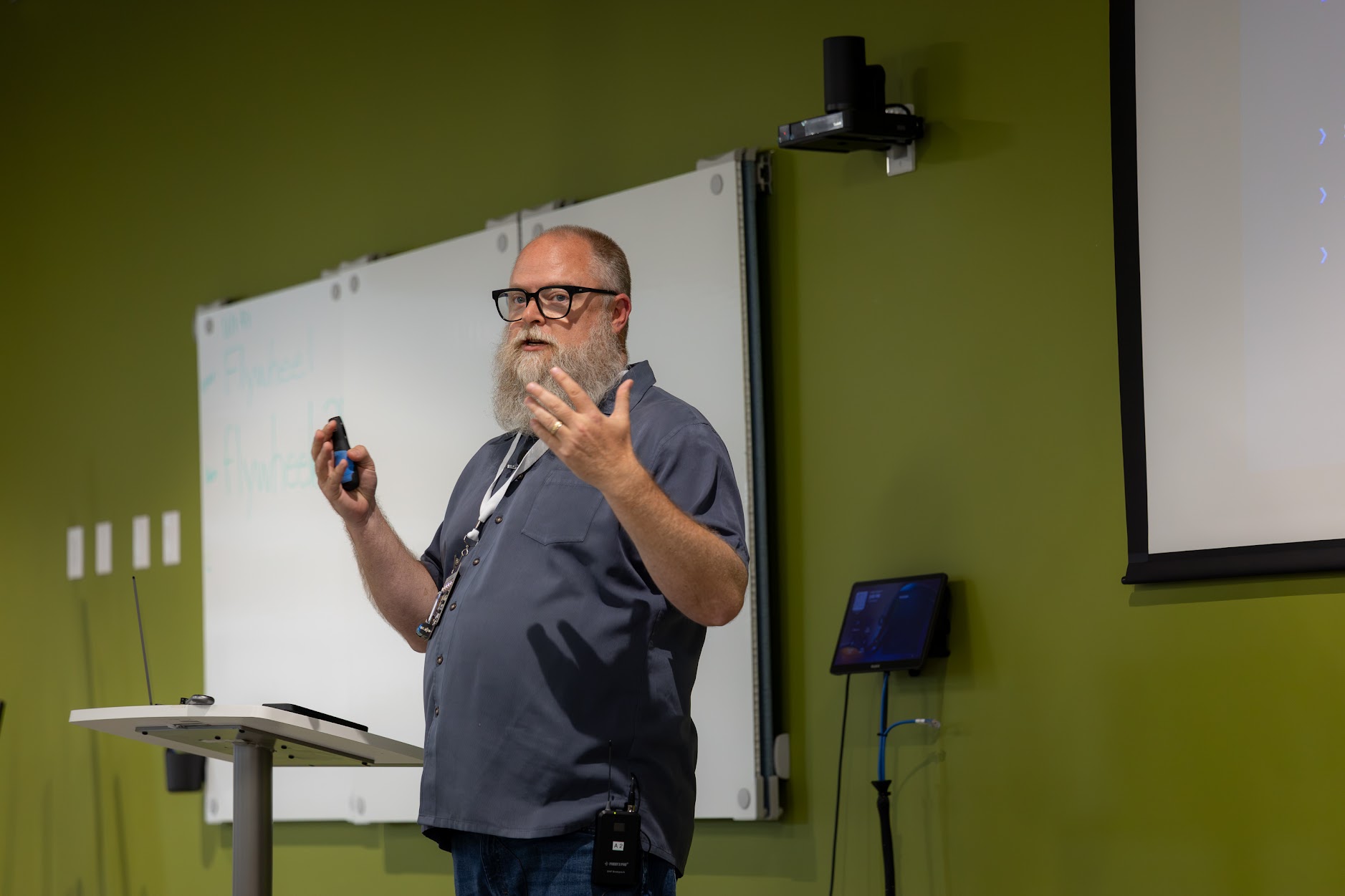 Adam Anderson speaking at the 2026 Carolina Code Conference